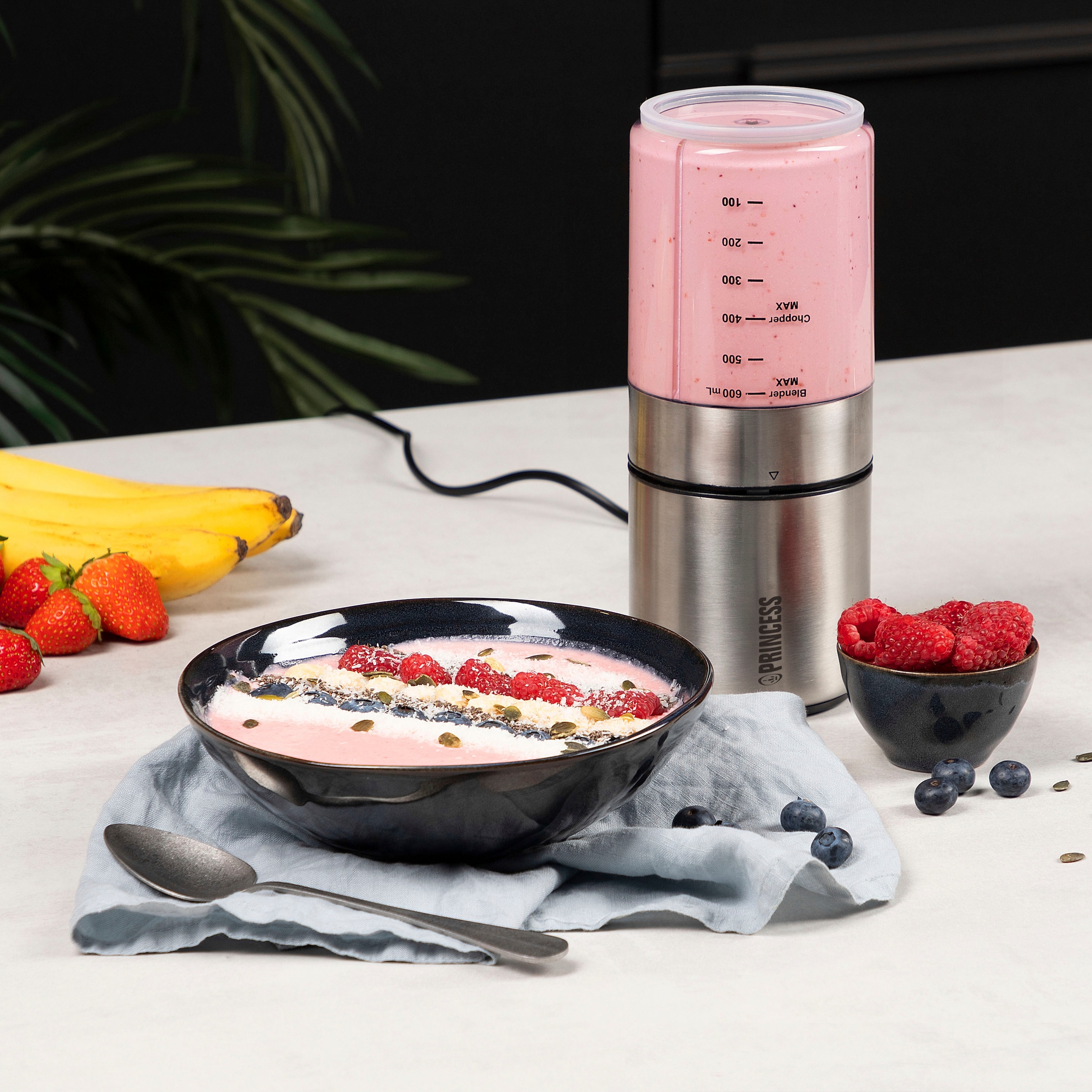 PRINCESS Zerkleinerer »Edelstahl und Mixer 221080«, 350 W, mit 4 Edelstahl-Klingen