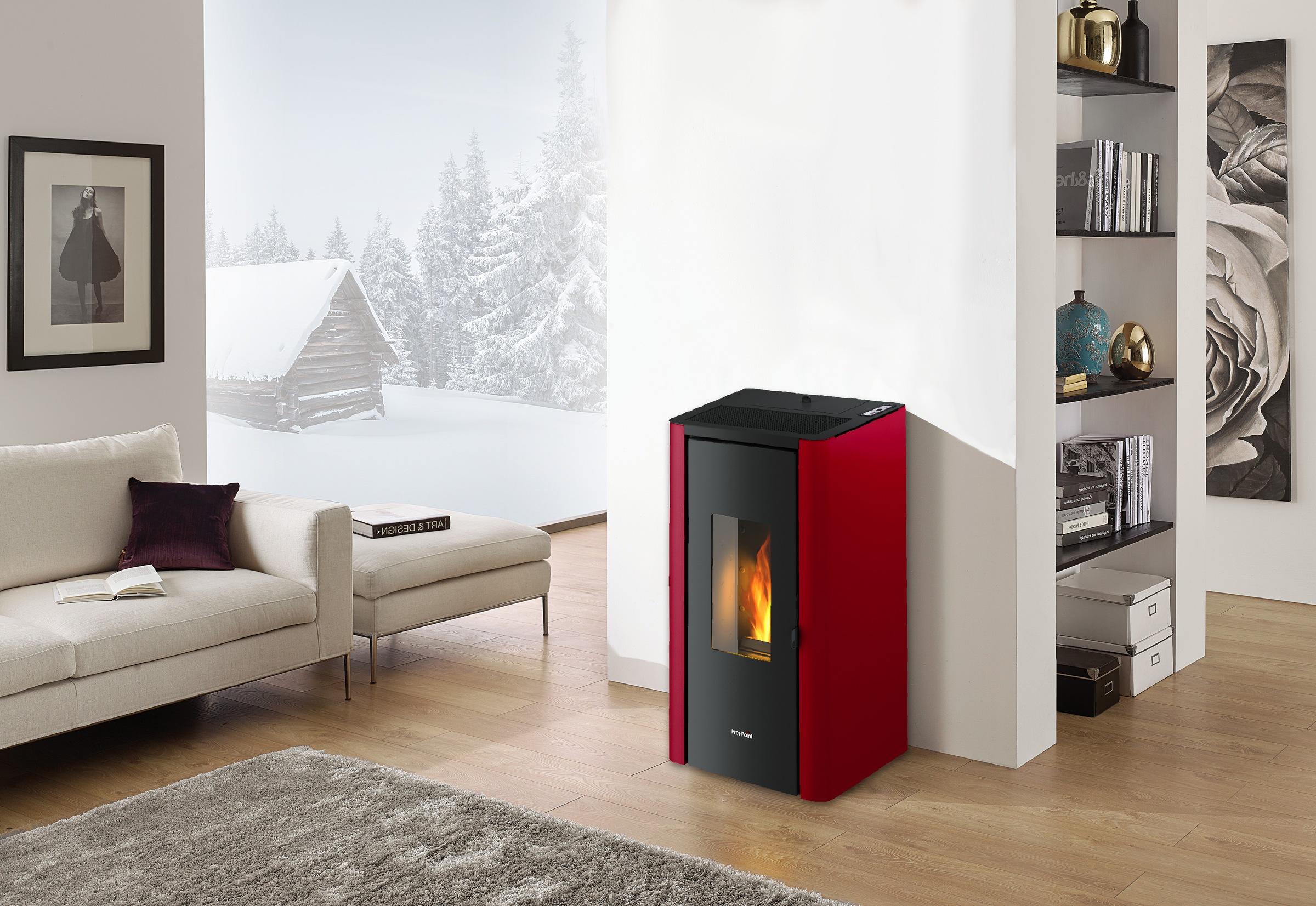 Firefix Pelletofen »FreePoint » Indigo Evo«, 2,5-7 kW«