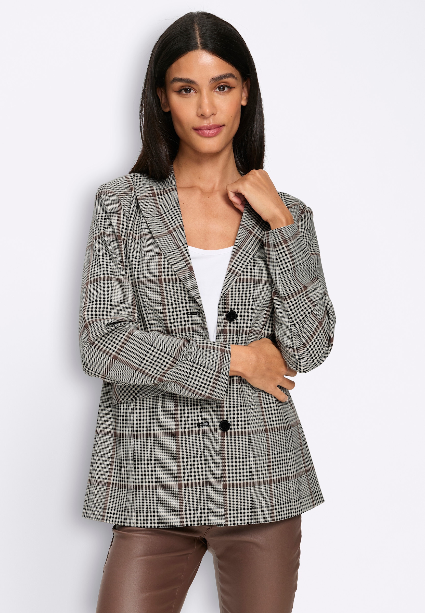 heine Blusenblazer »Karo-Blazer Blazer«