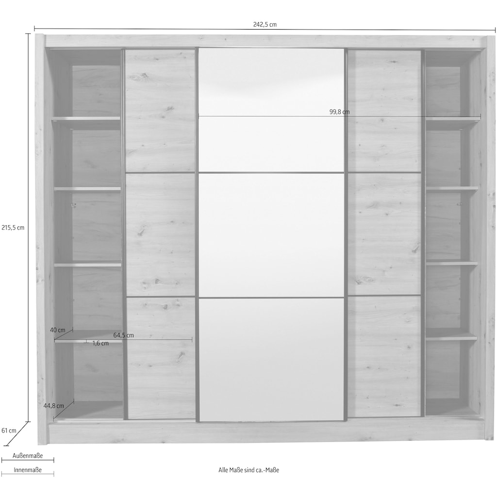 INOSIGN Schwebetürenschrank »Navara«