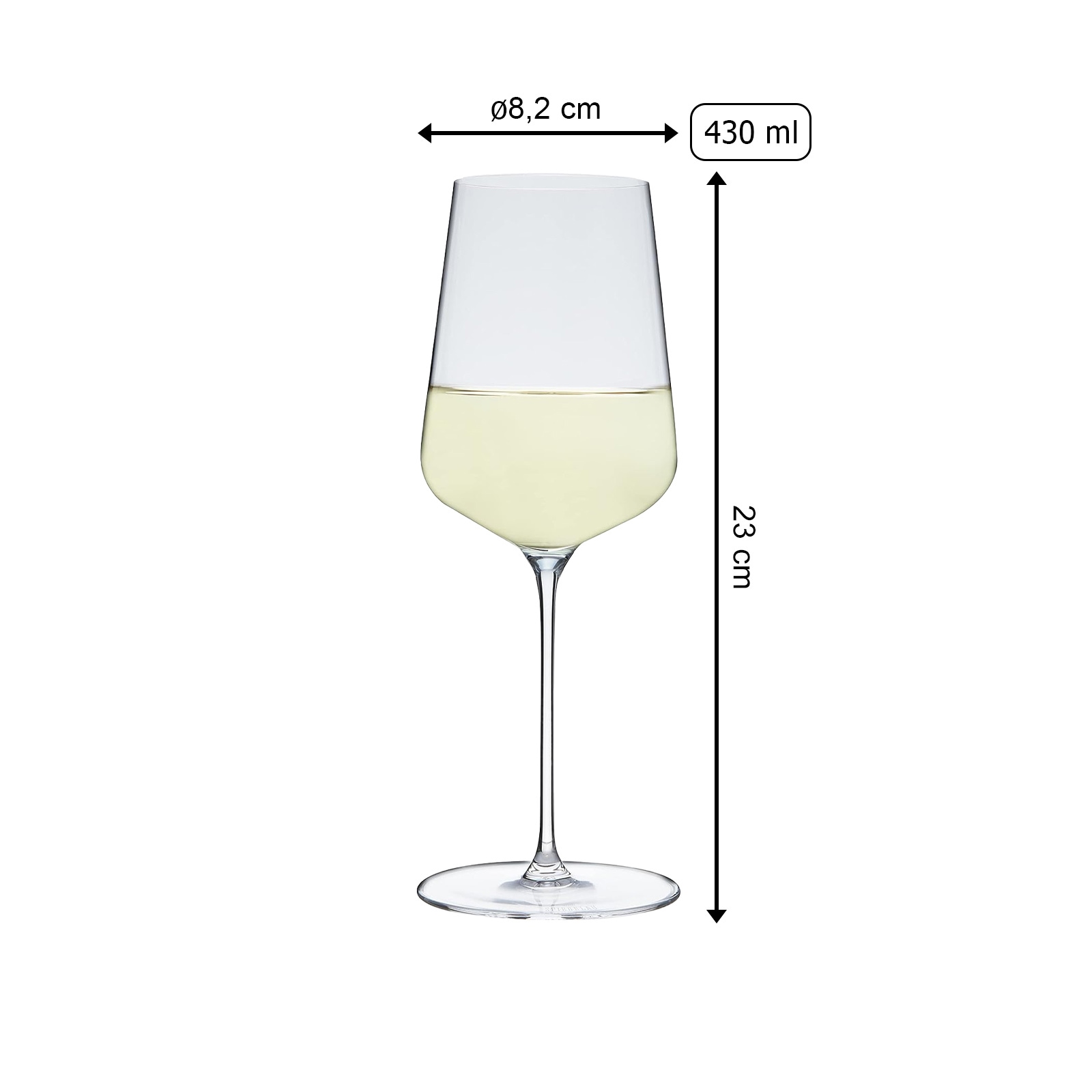 SPIEGELAU Weißweinglas »Weißweingläser + Poliertuch Definition 430 ml 6er Set transparent«