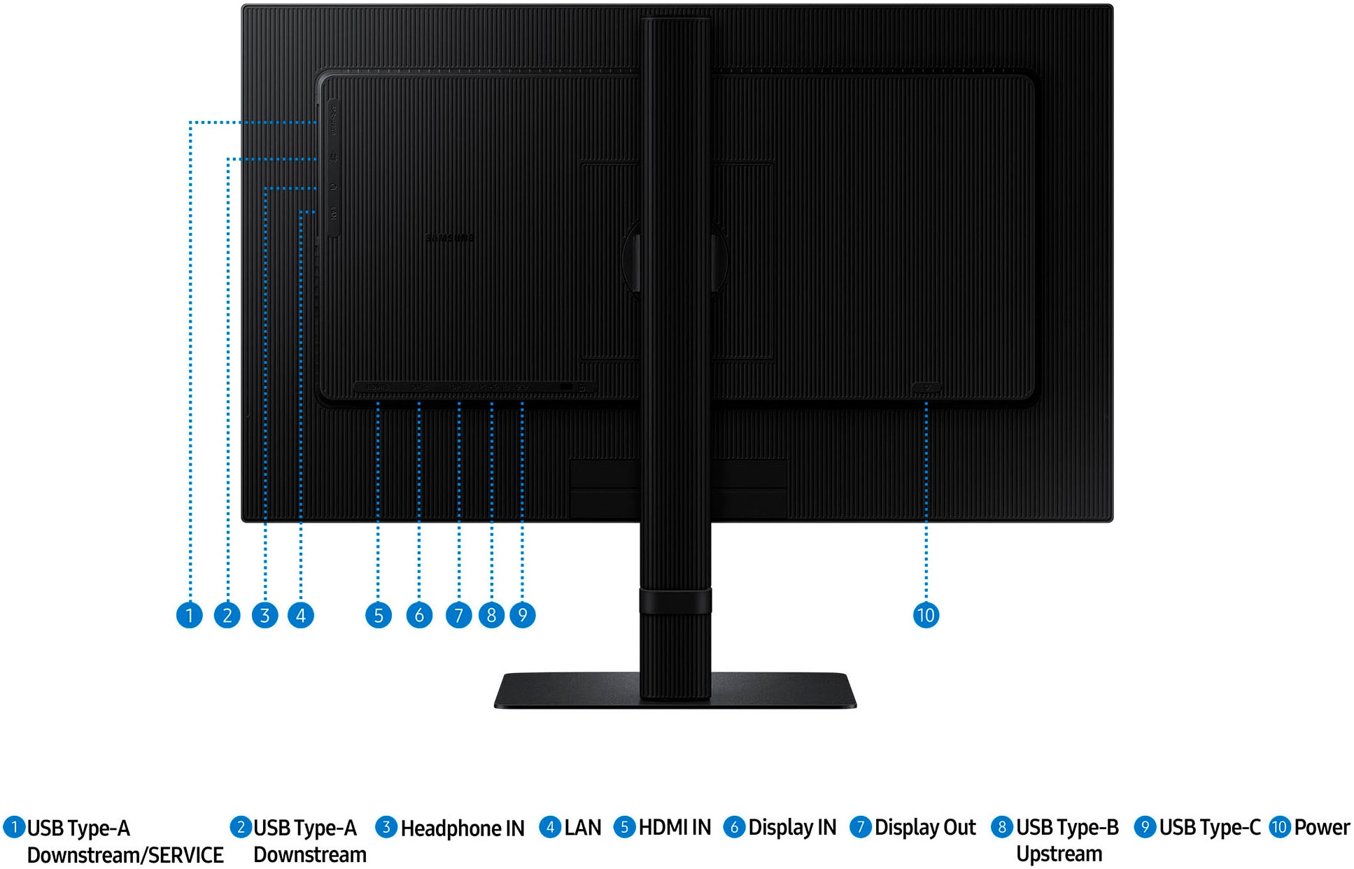 Samsung LED-Monitor »S32D600UAU«, 80 cm/32 Zoll, 2560 x 1440 px, QHD, 5 ms Reaktionszeit, 100 Hz
