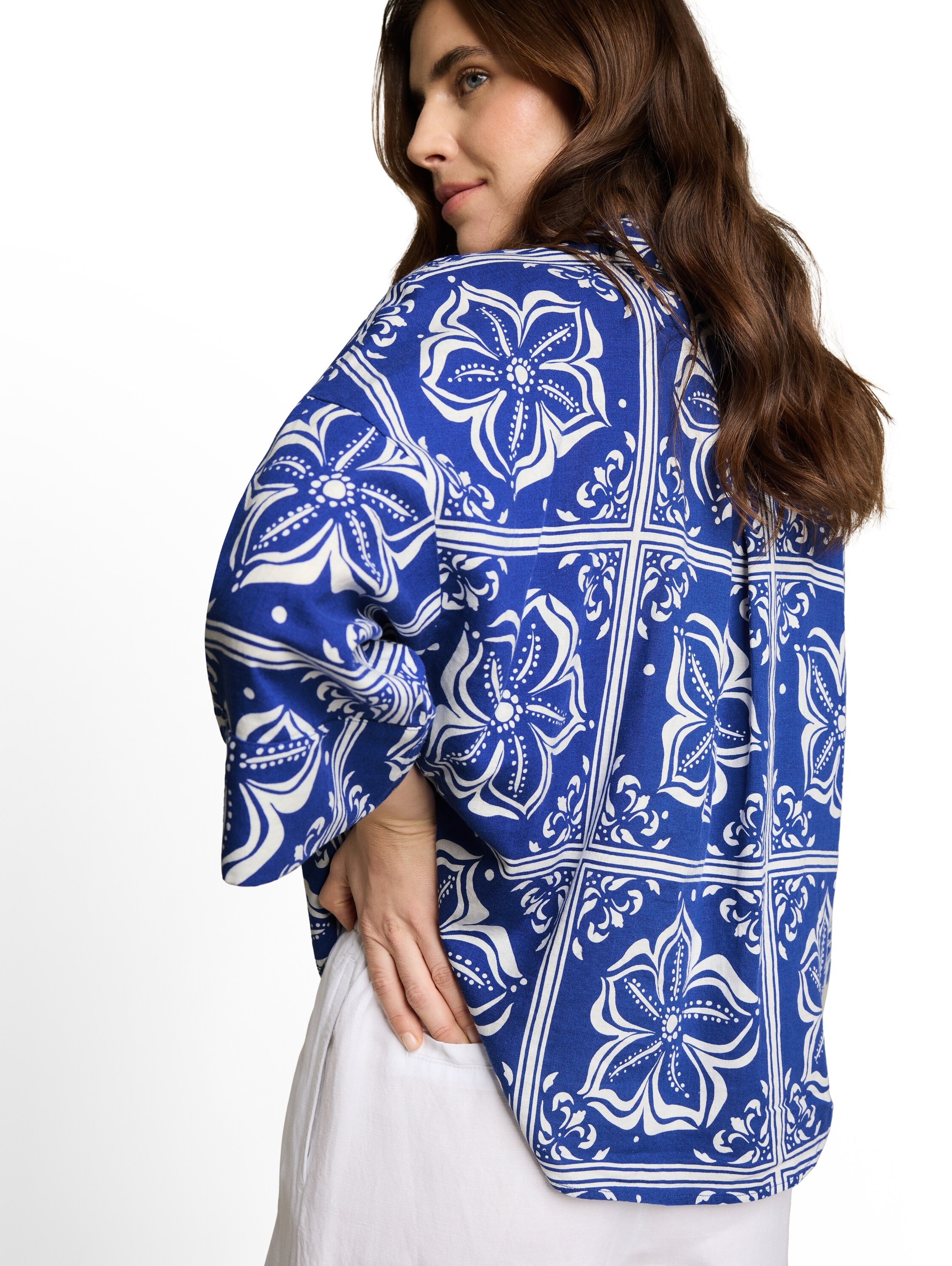 TOM TAILOR Hemdbluse mit All-Over Print