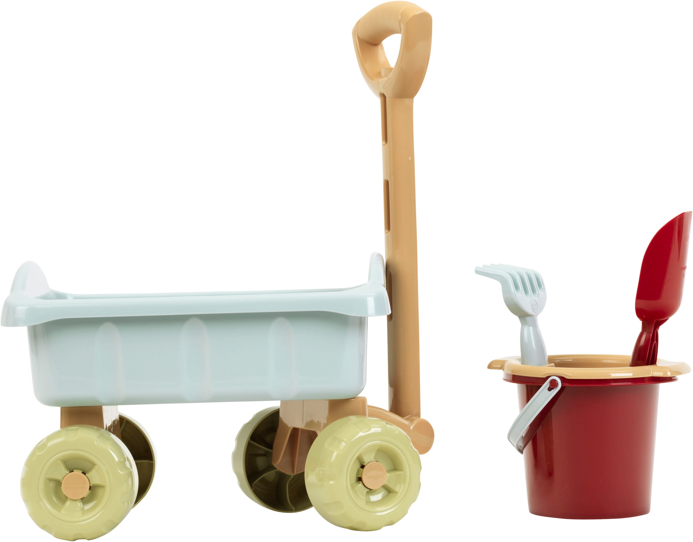 Klein Bollerwagen »Little Foot, Spiel-Bollerwagen mit Eimerset, aus Recyclingkunststoff«, Made in Germany