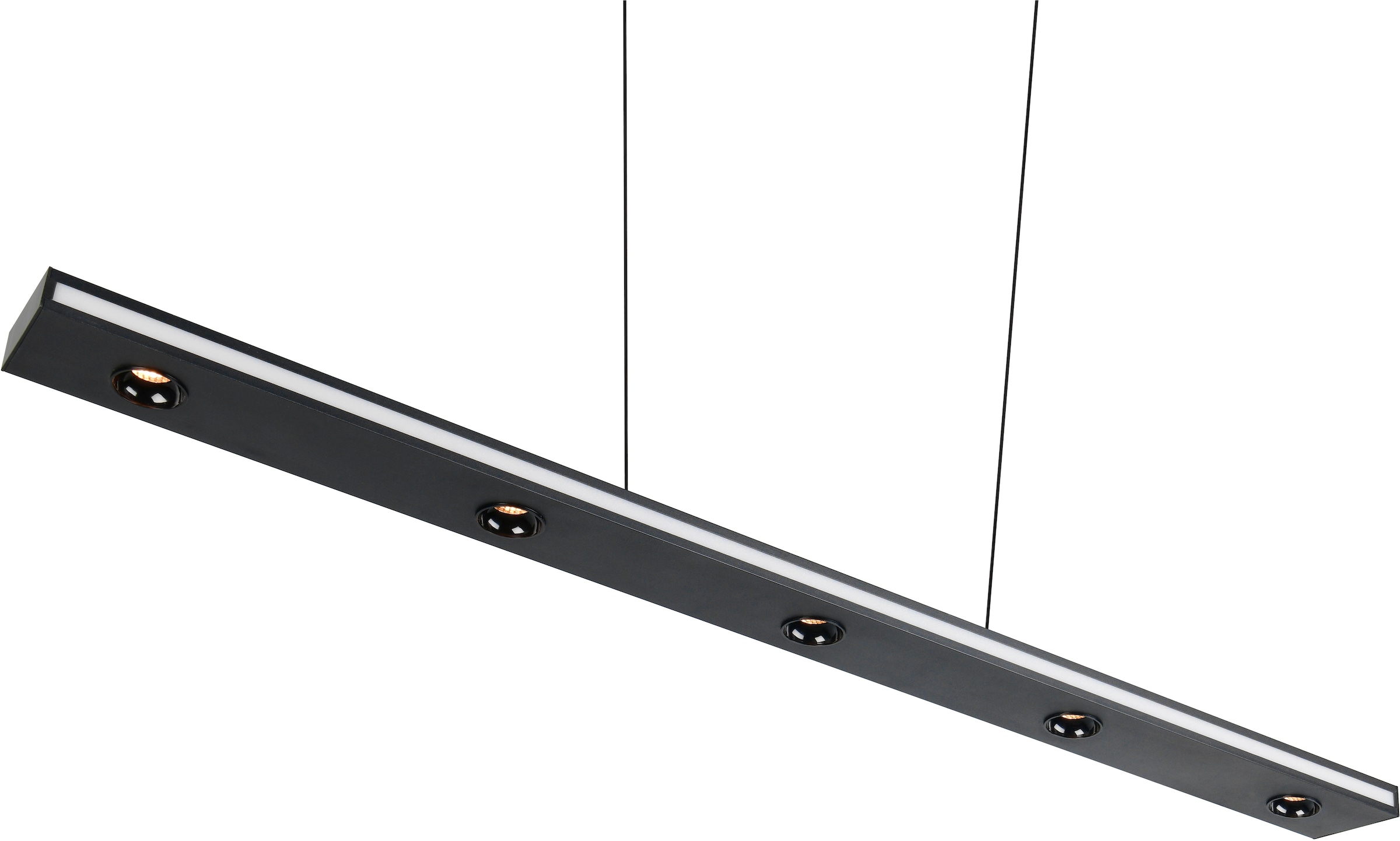 TRIO Leuchten LED Pendelleuchte »GRAHAM, Hängeleuchte höhenverstellbar, dimmbar, Memoryfunktion« LED-Board 1 Stk. Farbwechsler | warmweiß - kaltweiß up-and-down Licht Lichtfarbe einstellbar warm- bis kaltweiß 2300-4000K