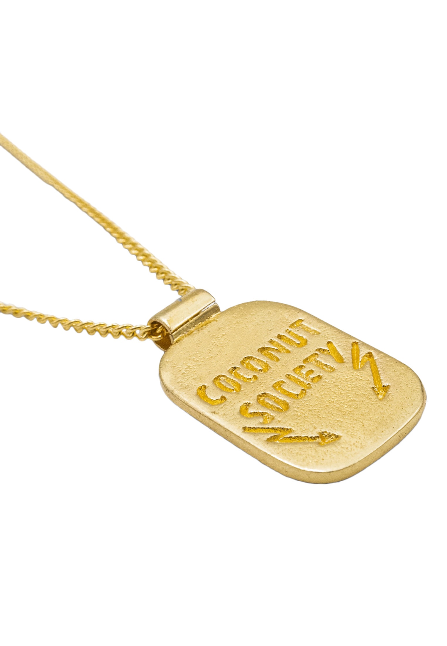 HAZE & GLORY Kette mit Anhänger »Halskette Plättchen - Coconut Society Palme 925 Silber«