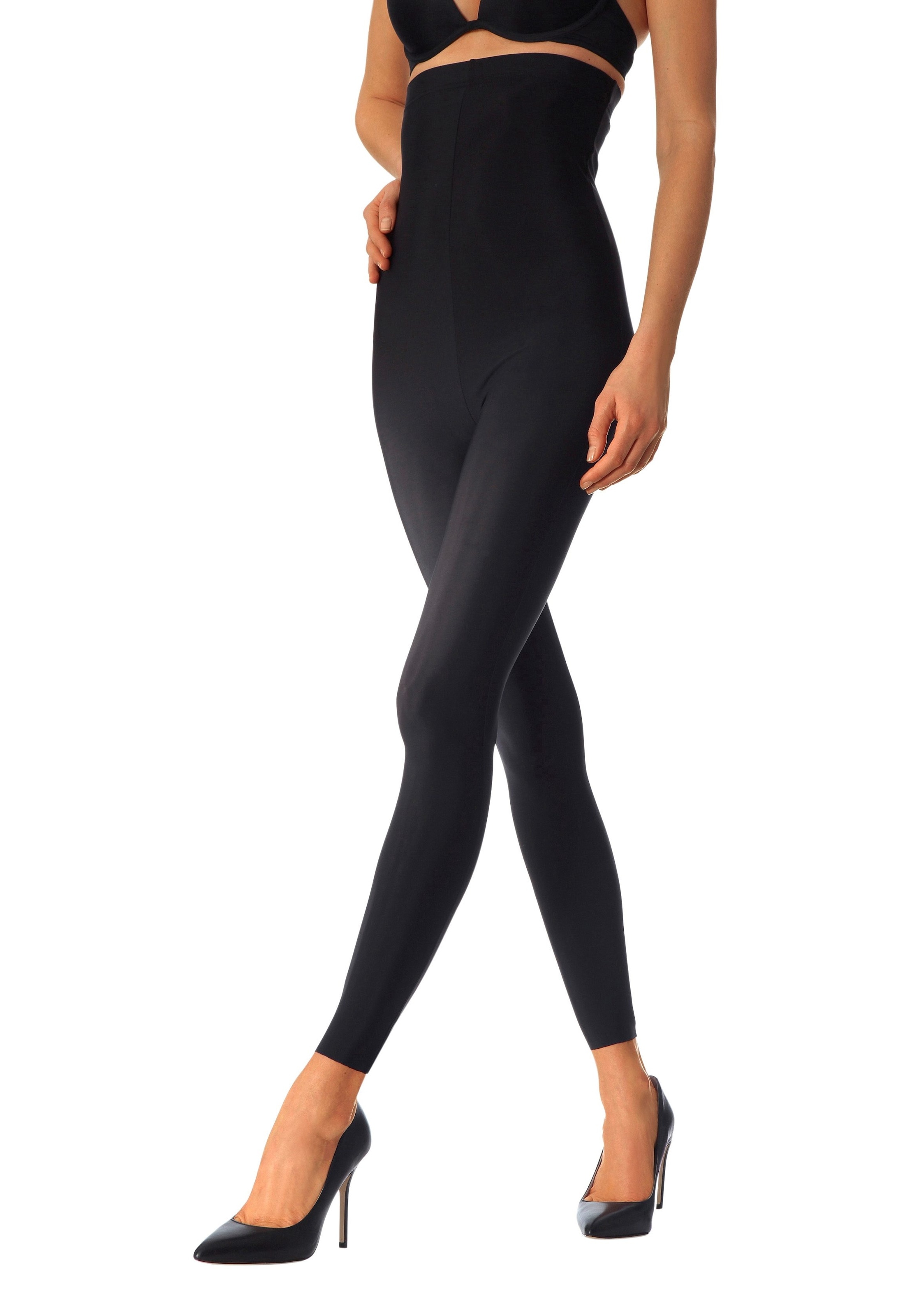 LASCANA Highwaist Leggings, mit leichtem Shaping Effekt, Loungewear