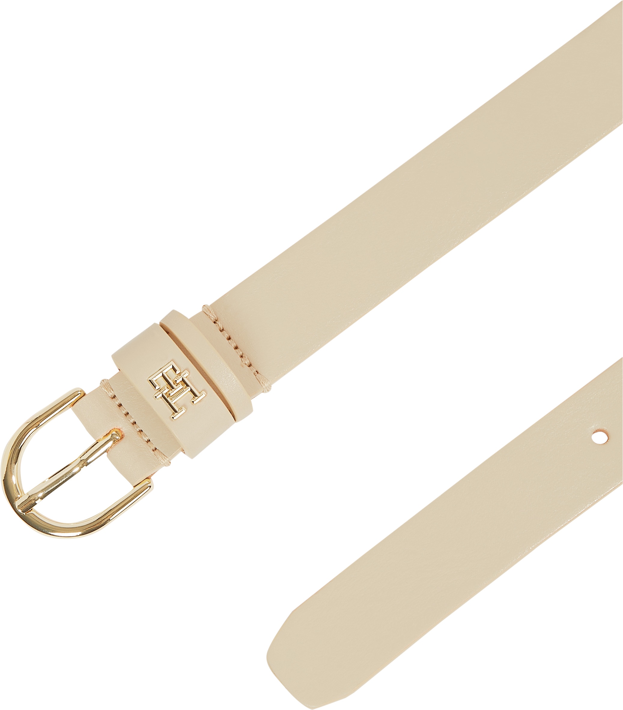 Tommy Hilfiger Ledergürtel »ESSENTIAL EFFORTLESS 2.5«, Logoemblem, weiche Haptik, ovale Einfachdornschließe