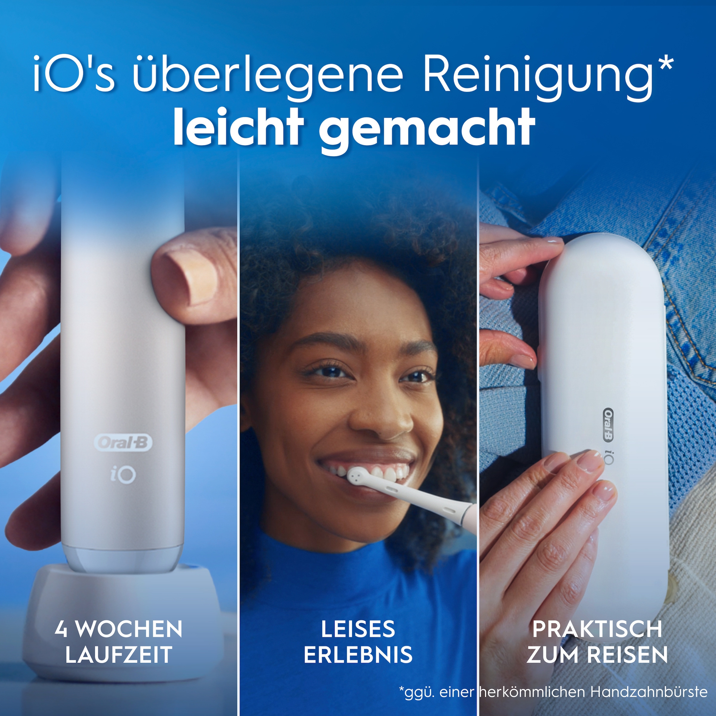 Oral-B Elektrische Zahnbürste »Oral-B iO Series 2« 1 Stk. Aufsteckbürsten für die sanfte Reinigung