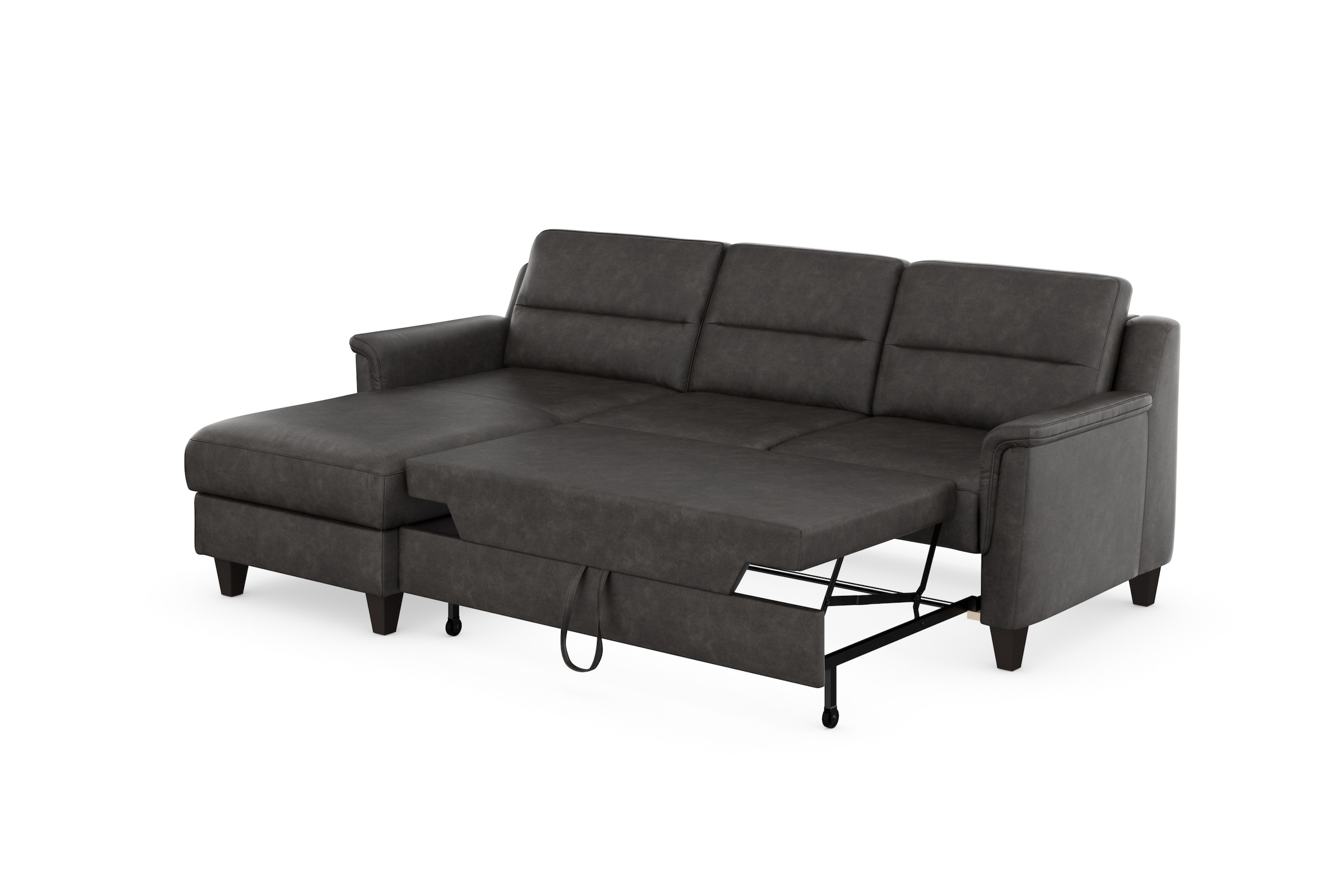 sit&more Ecksofa »Farö L-Form«, inklusive Federkern, wahlweise mit Bettfunktion und Bettkasten