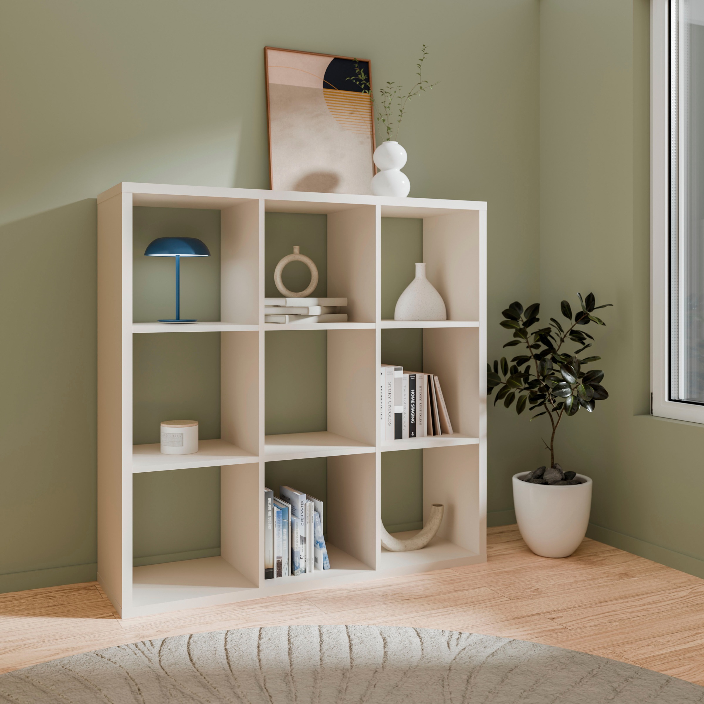 FORTE Standregal »Mauro« Fachgröße 33x33cm, 4 Fächer