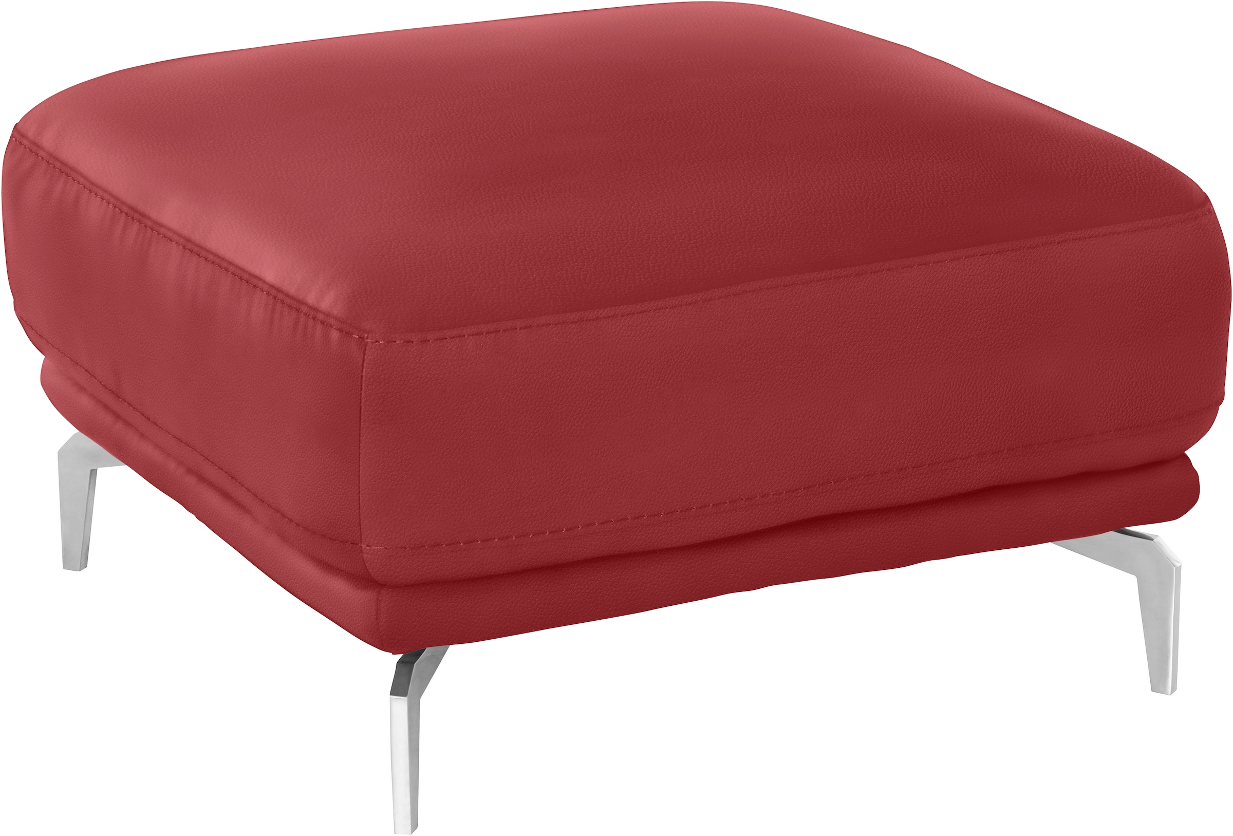 W.SCHILLIG Hocker »montanaa« mit Metallfüßen in Chrom glänzend, Breite 71 cm