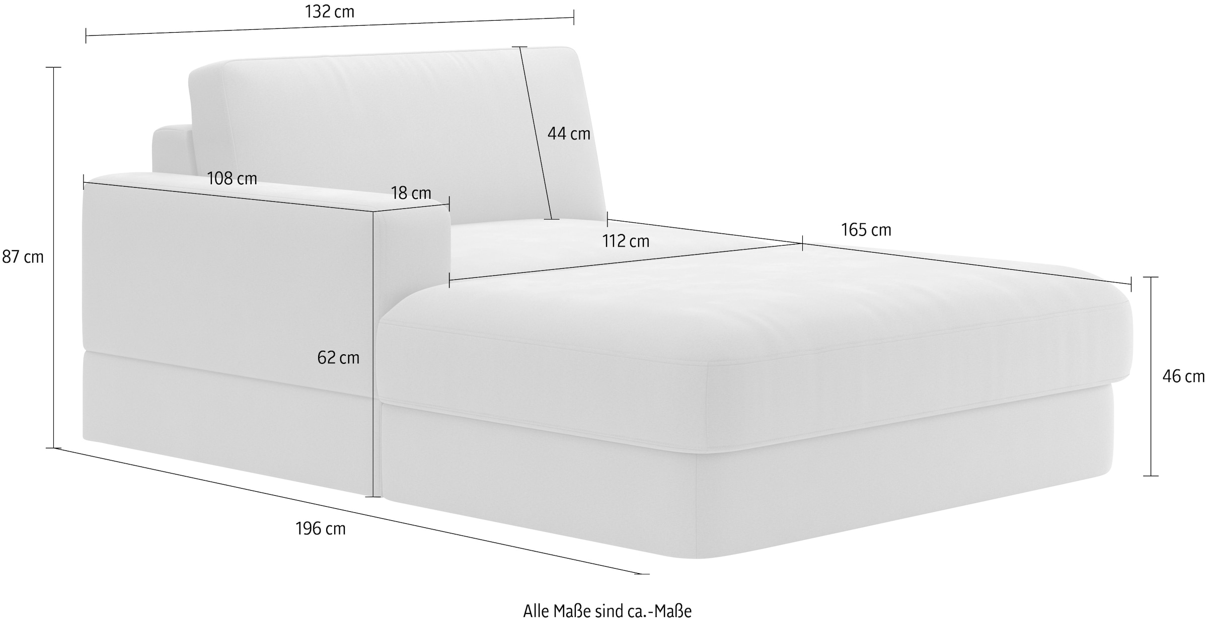 RAUM.ID Recamiere »Innovid«, Modernes Modul-Polsterprogramm