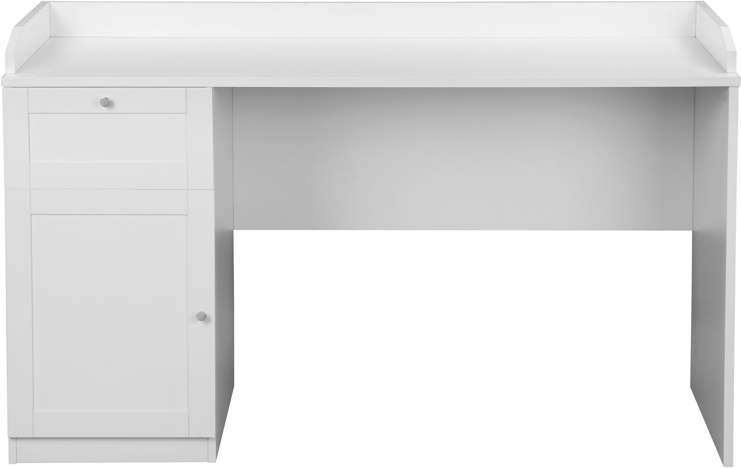 Home affaire Schreibtisch »Aalborg«, im Landhausstil, mit Schublade, erhöhte Tischumrandung, Breite 140 cm
