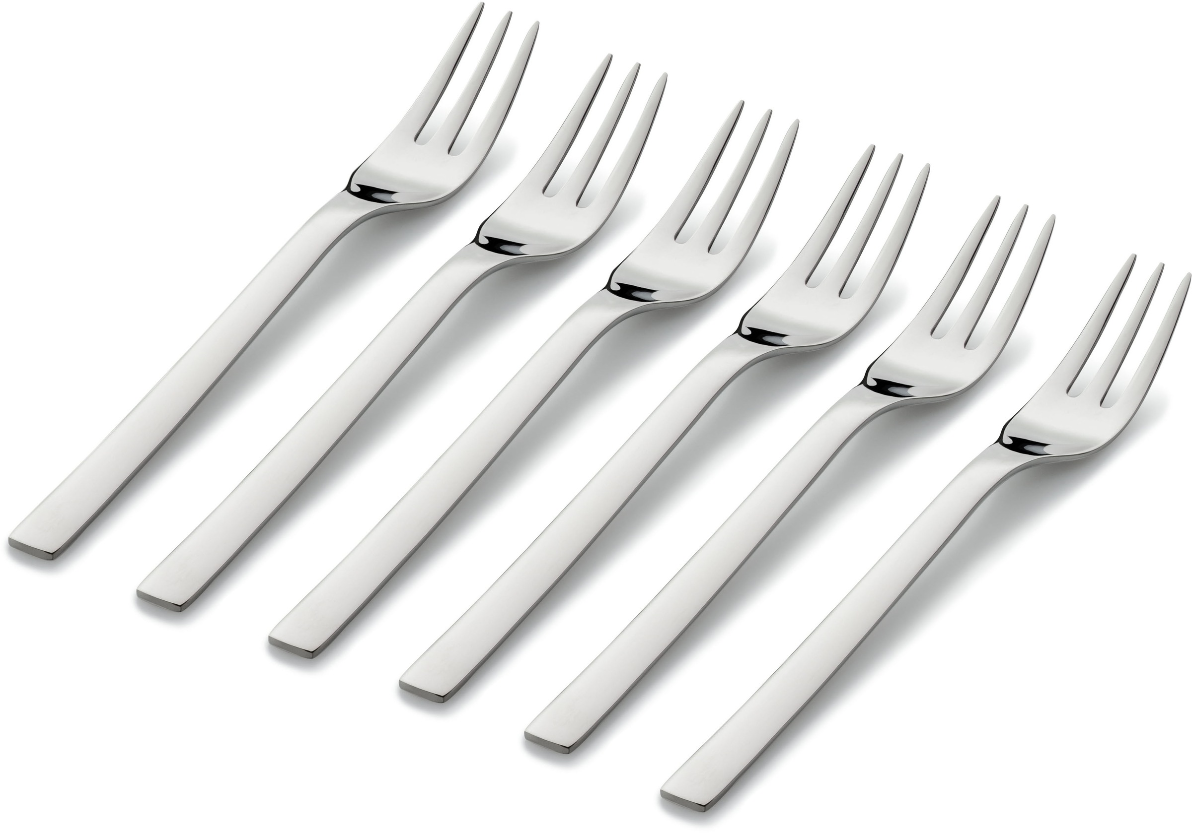 WMF Kuchengabel »Nuova« 6-tlg., 16 cm, Cromargan Edelstahl rostfrei 18/10, Geschenkverpackung