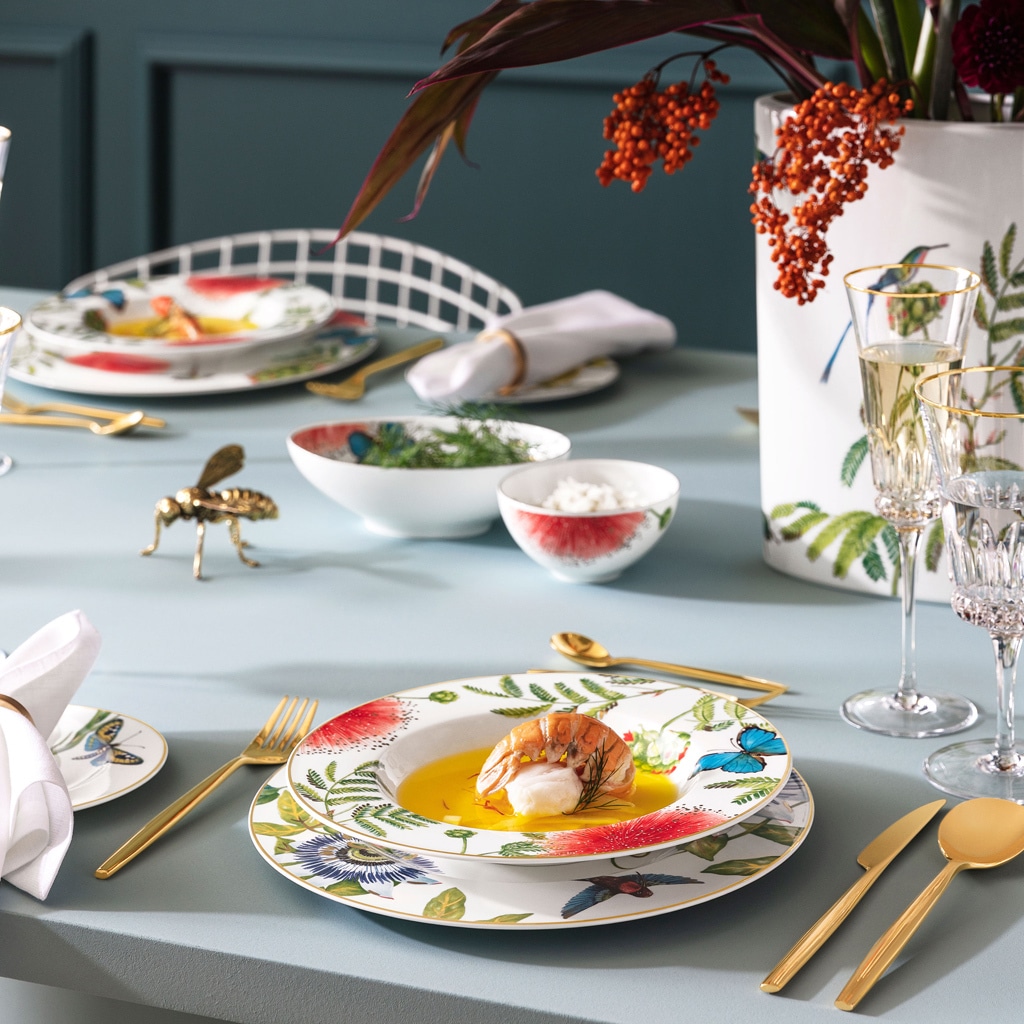 Villeroy & Boch Suppenteller »Suppenteller Amazonia Anmut ø 24,6 cm 6er Set bunt«