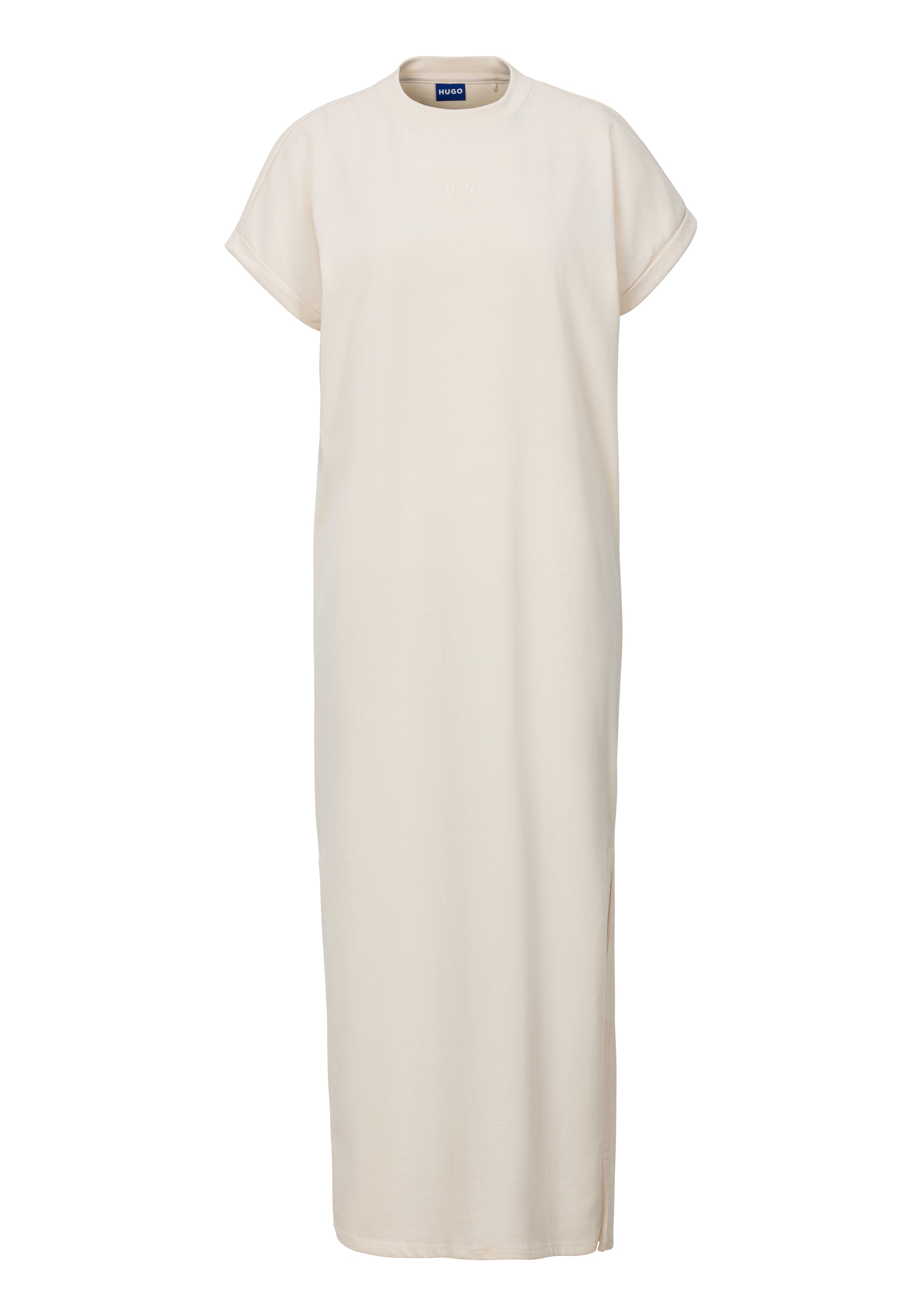 HUGO Blue Jerseykleid »Nalle_B«, mit Logostickerei Jersey Oversized mit Schlitz