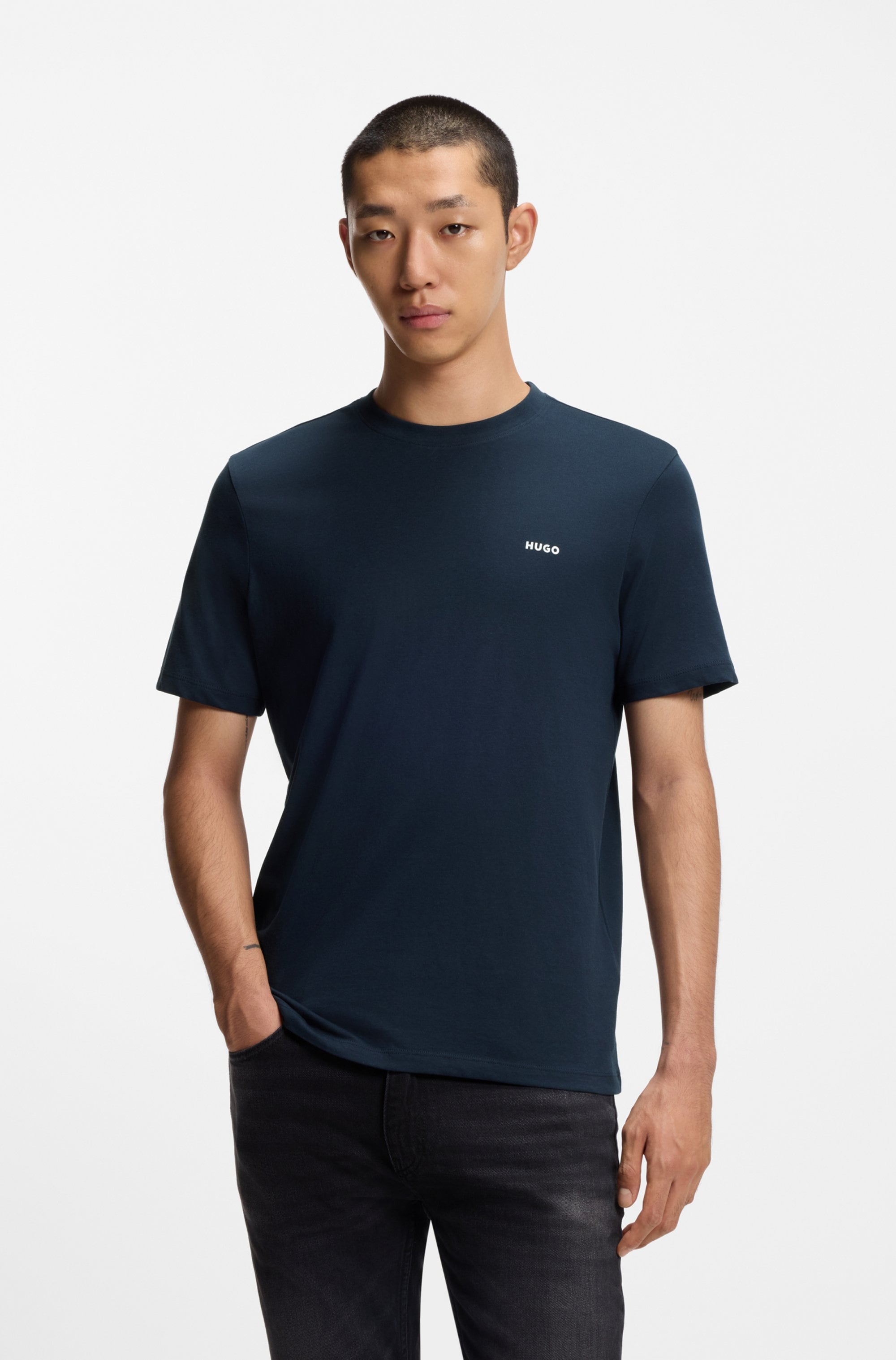 HUGO T-Shirt »Dero« Rundhalsausschnitt, Regular Fit, Basic Must Have
