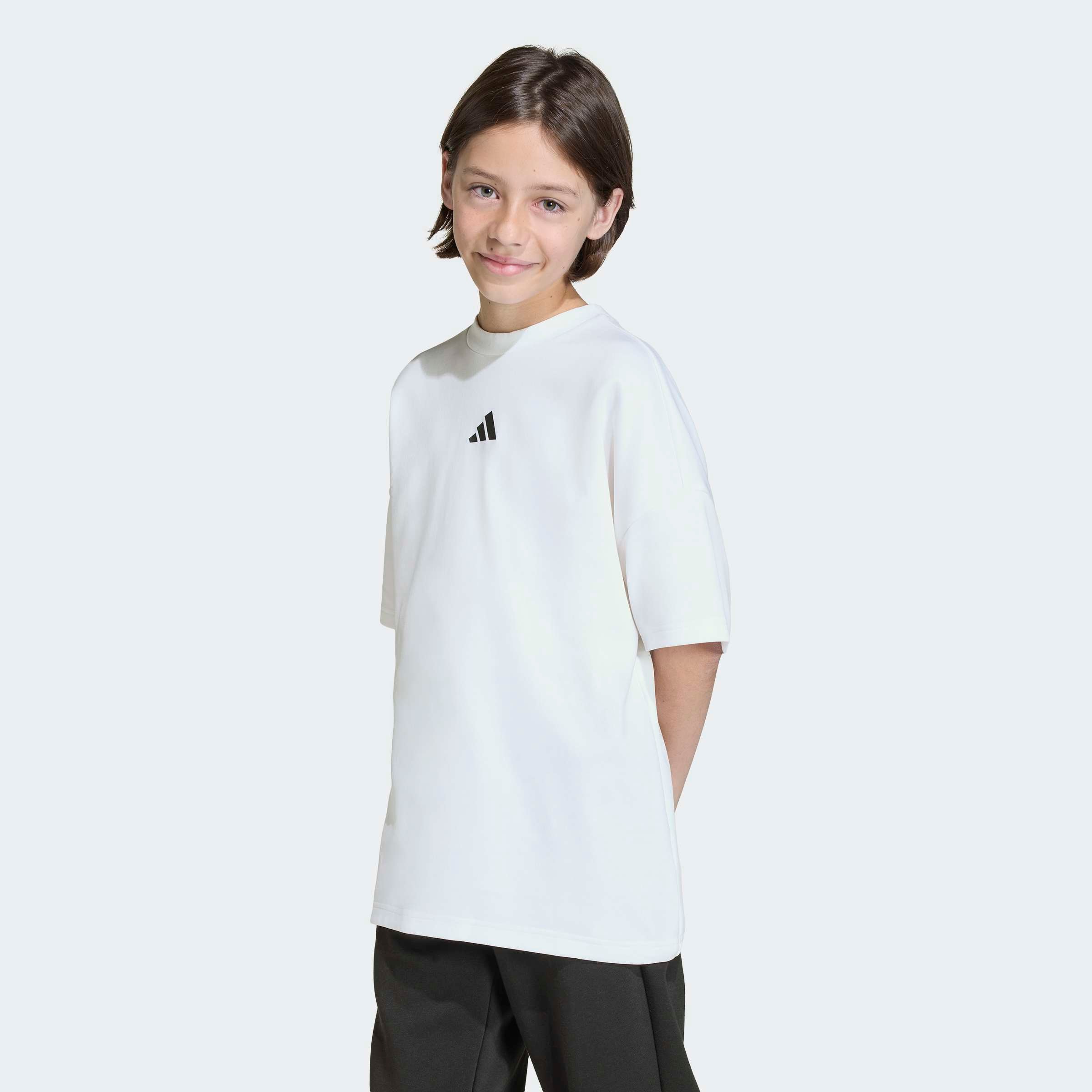 adidas Sportswear T-Shirt »J FI OVSZ TEE« für Kinder, mit Rundhalsausschnitt, ohne Verschluss, aus Baumwolle