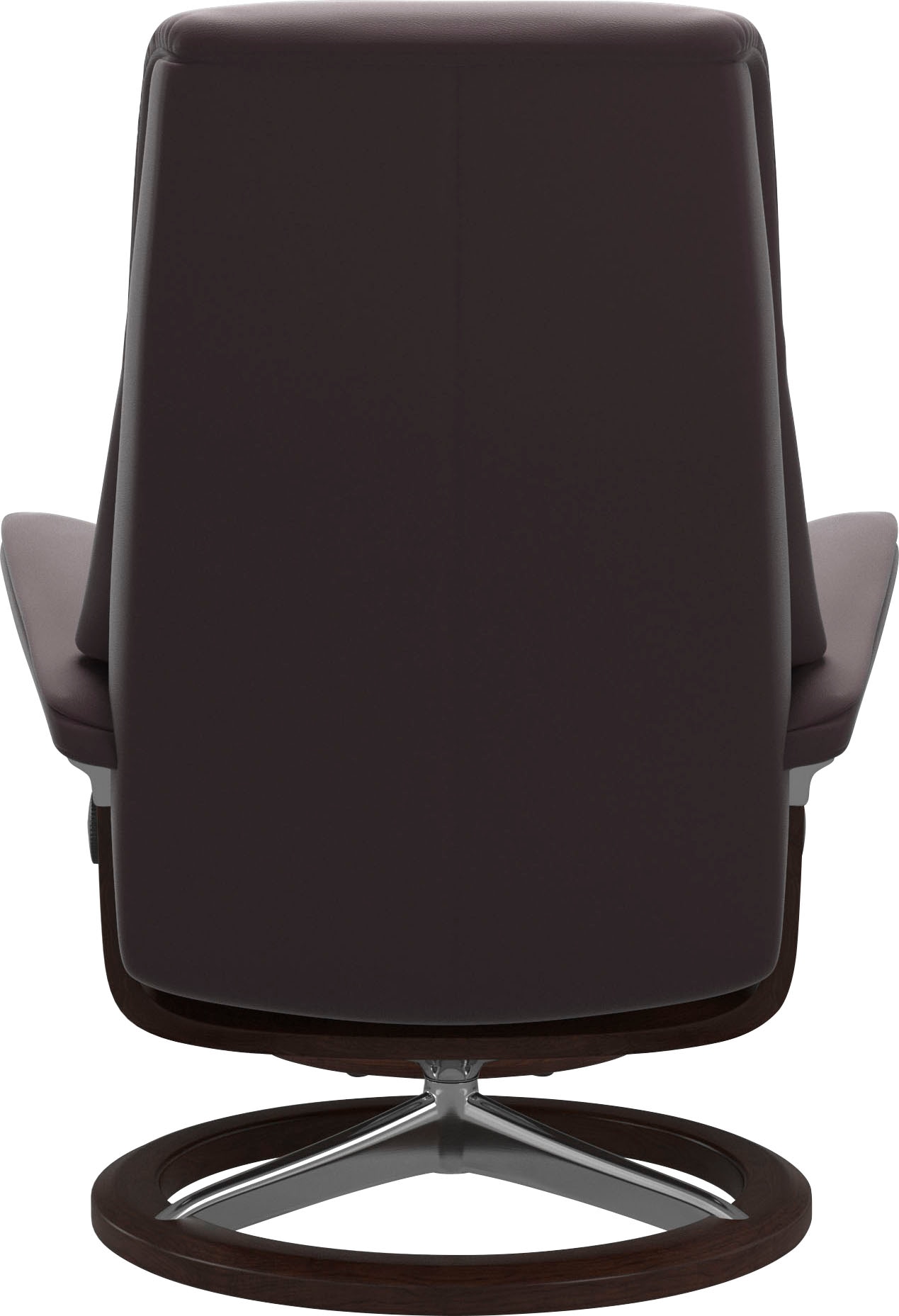 Stressless® Relaxsessel »View«, (Set, Relaxsessel mit Hocker), mit Signature Base, Größe M,Gestell Braun