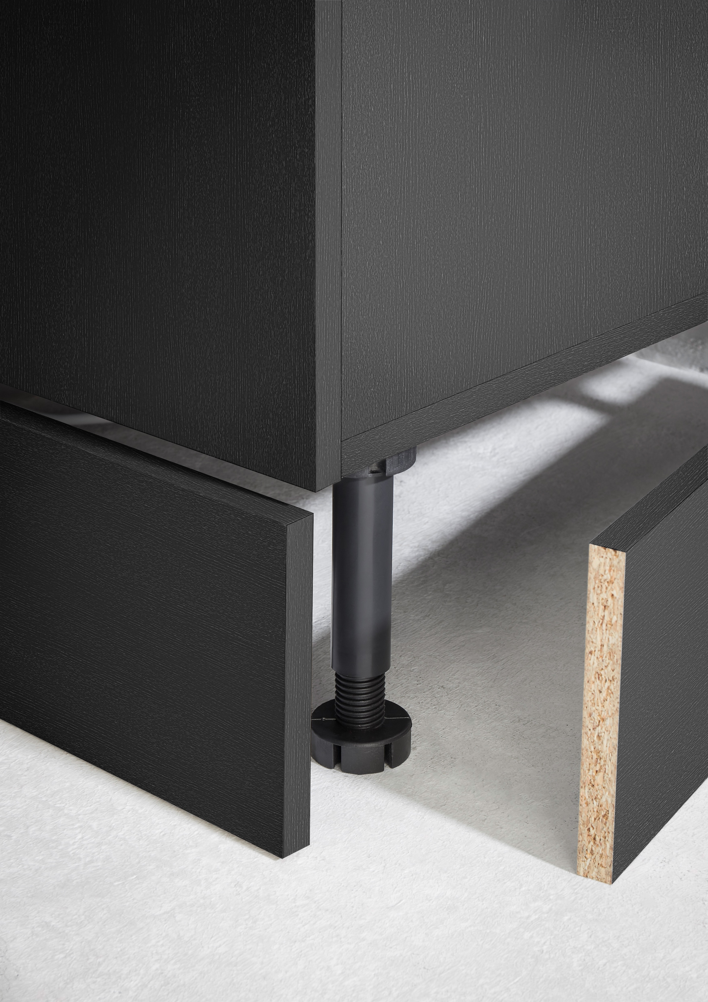 KOCHSTATION Küchenzeile »KS-Malfi«, Breite 260cm, wahlweise mit E-Geräten, Arbeitsplatte 38mm Stärke