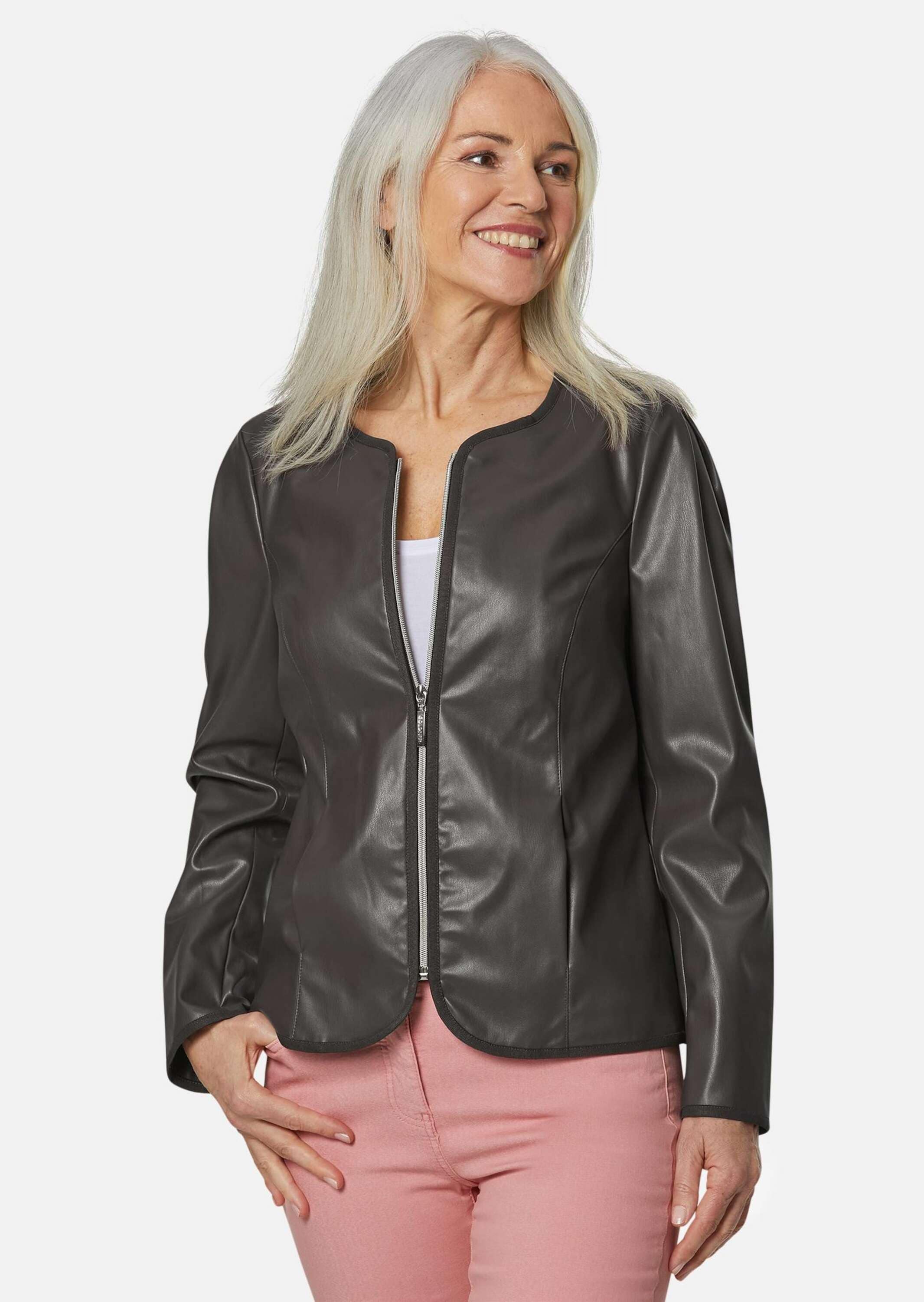 GOLDNER Lederimitatjacke »Ausdrucksstarke Lederimitatjacke mit supersoftem Griff«