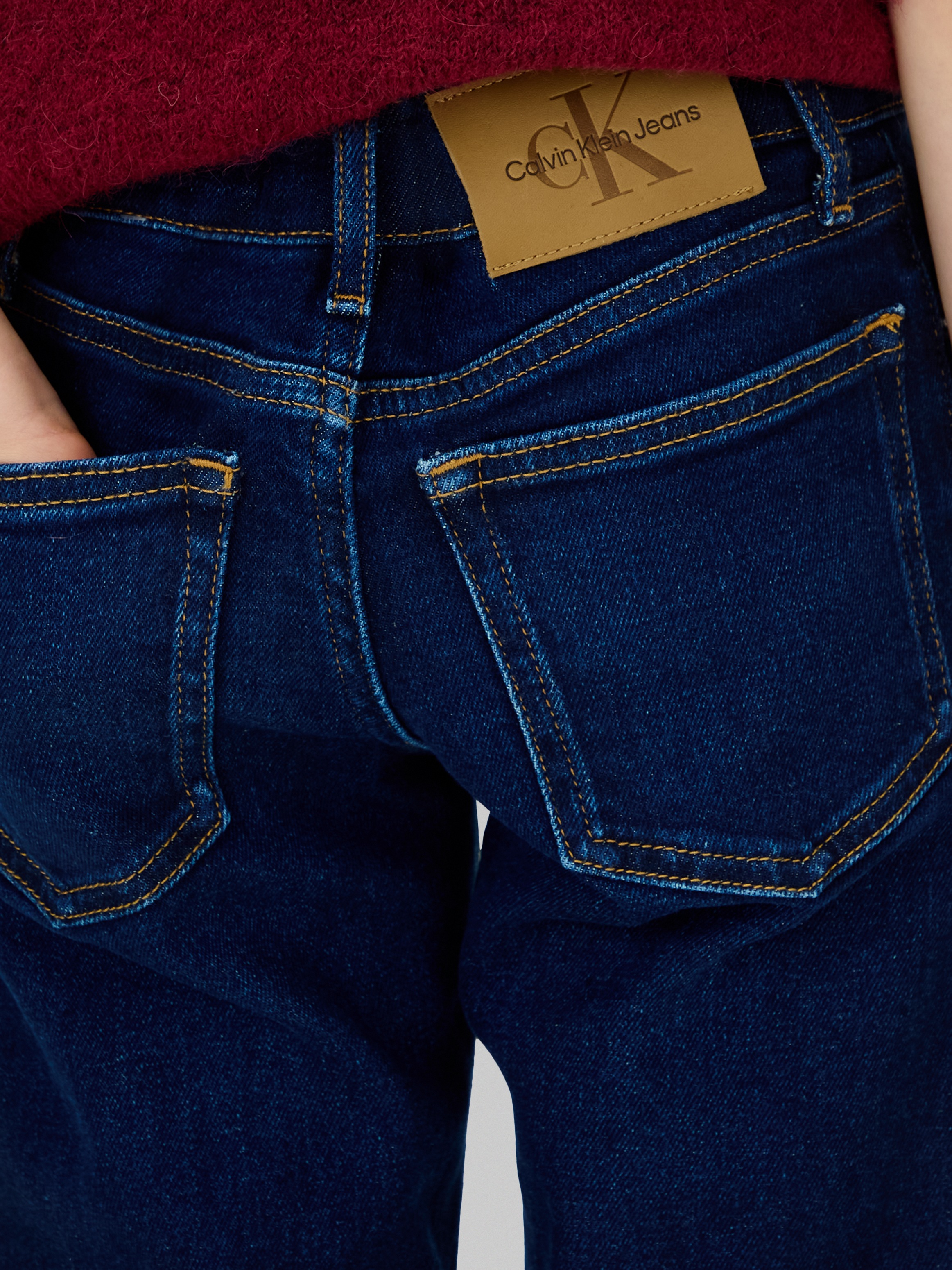 Calvin Klein Jeans Straight-Jeans »MR STRAIGHT«, für Kinder bis 16 Jahre, mit Logo-Patch am Bund