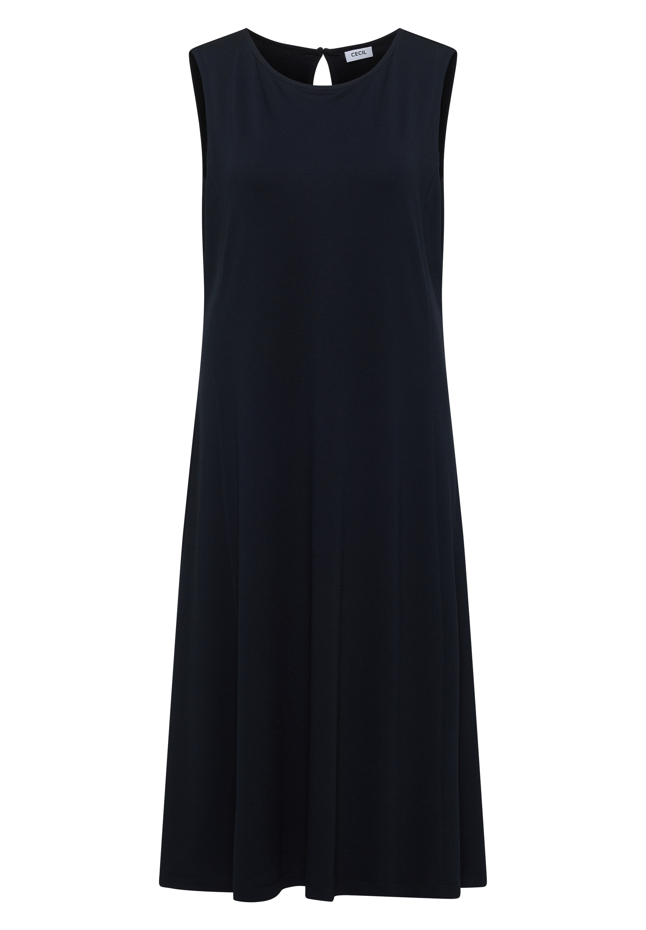Cecil Midikleid Ohne Taschen Ärmelloses Sommerkleid  mit Rundhals und Jersey