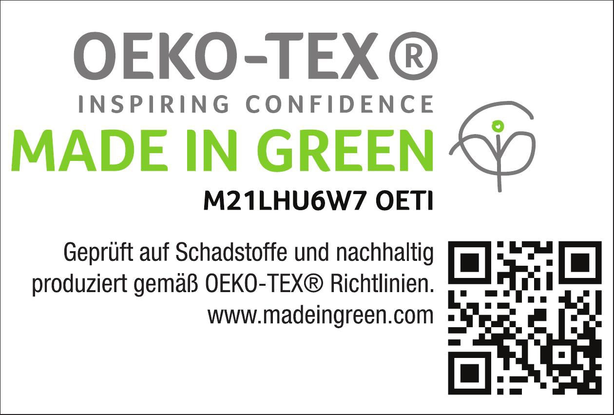 Haeussling 3-Kammer-Kopfkissen »GRÖNLAND Made in Green«, Füllung: Außenkammer 90% Daunen, 10% Federn; Innenkammer 100% Federn, Bezug: 100% Baumwolle, (1 St.), hochwertiges Daunenprodukt "Made in Green" zertifiziert
