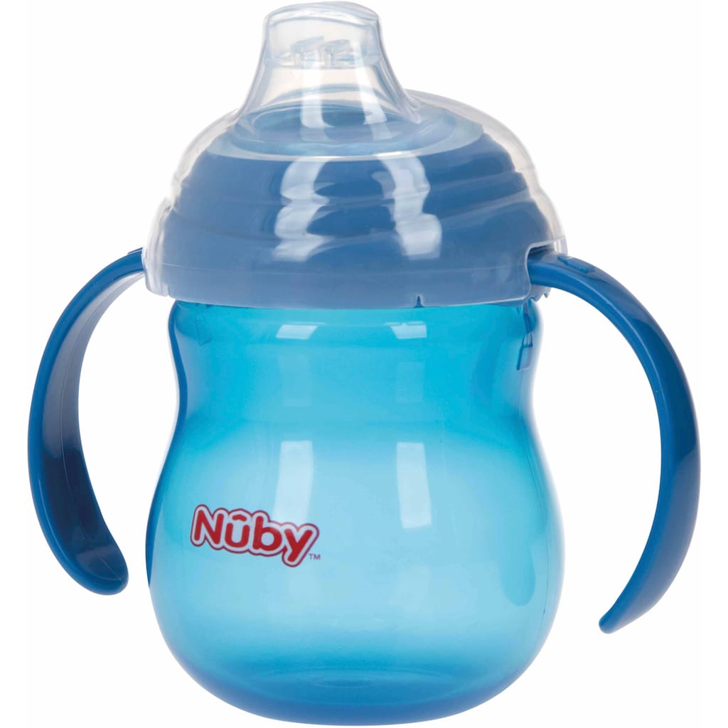 Nuby Trinklernbecher »270ml, blau«, mit Schutzkappe