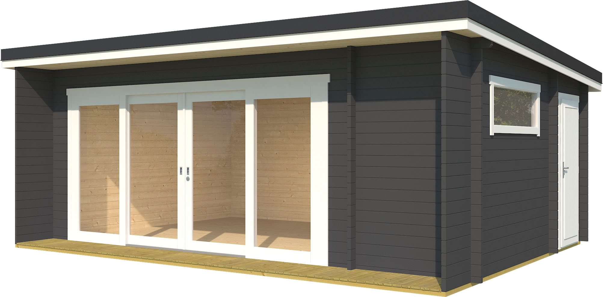 Lasita Maja Gartenhaus »JAVA« in grau