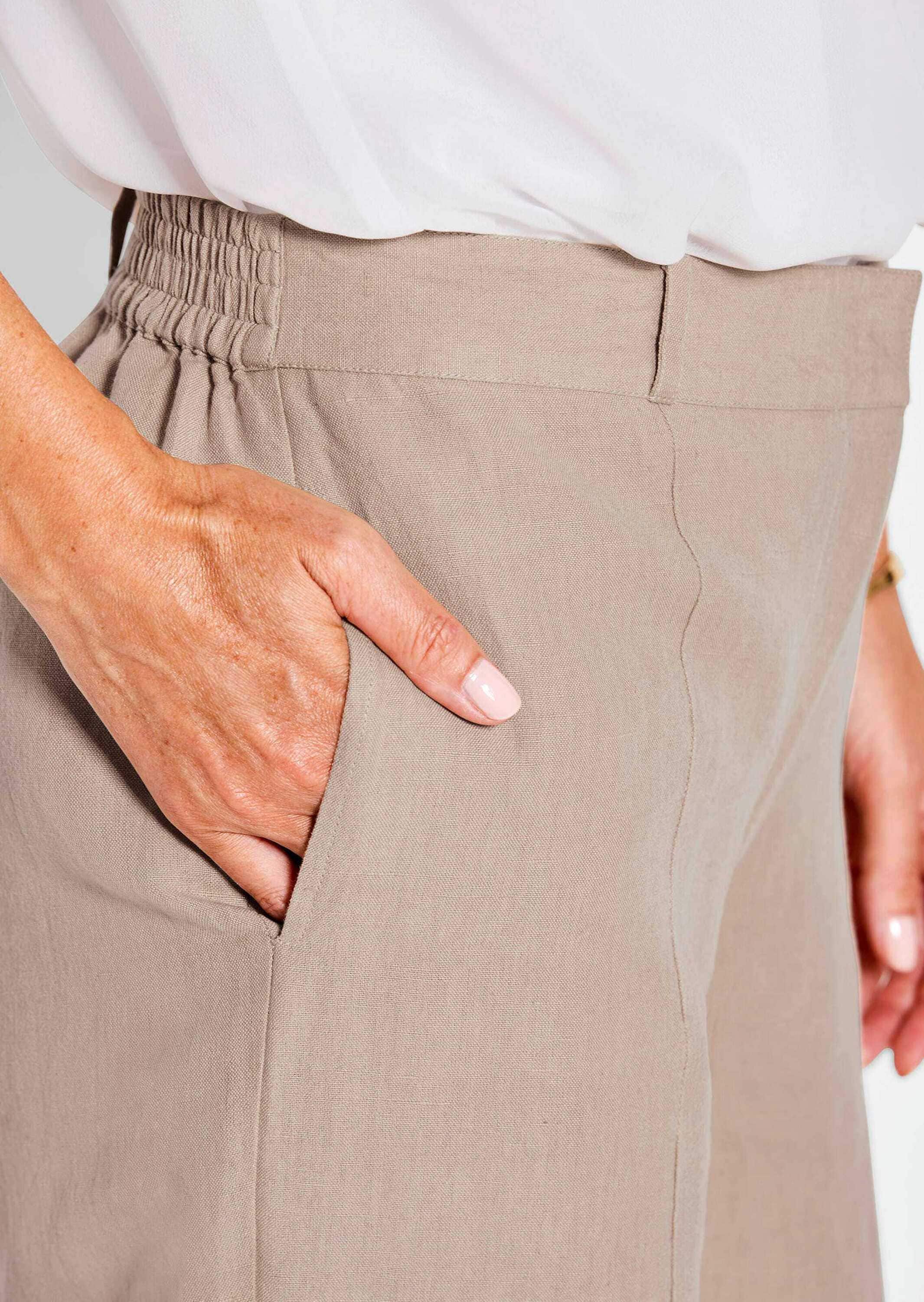 GOLDNER Stoffhose »Sommerhose VERA mit weitem Bein«