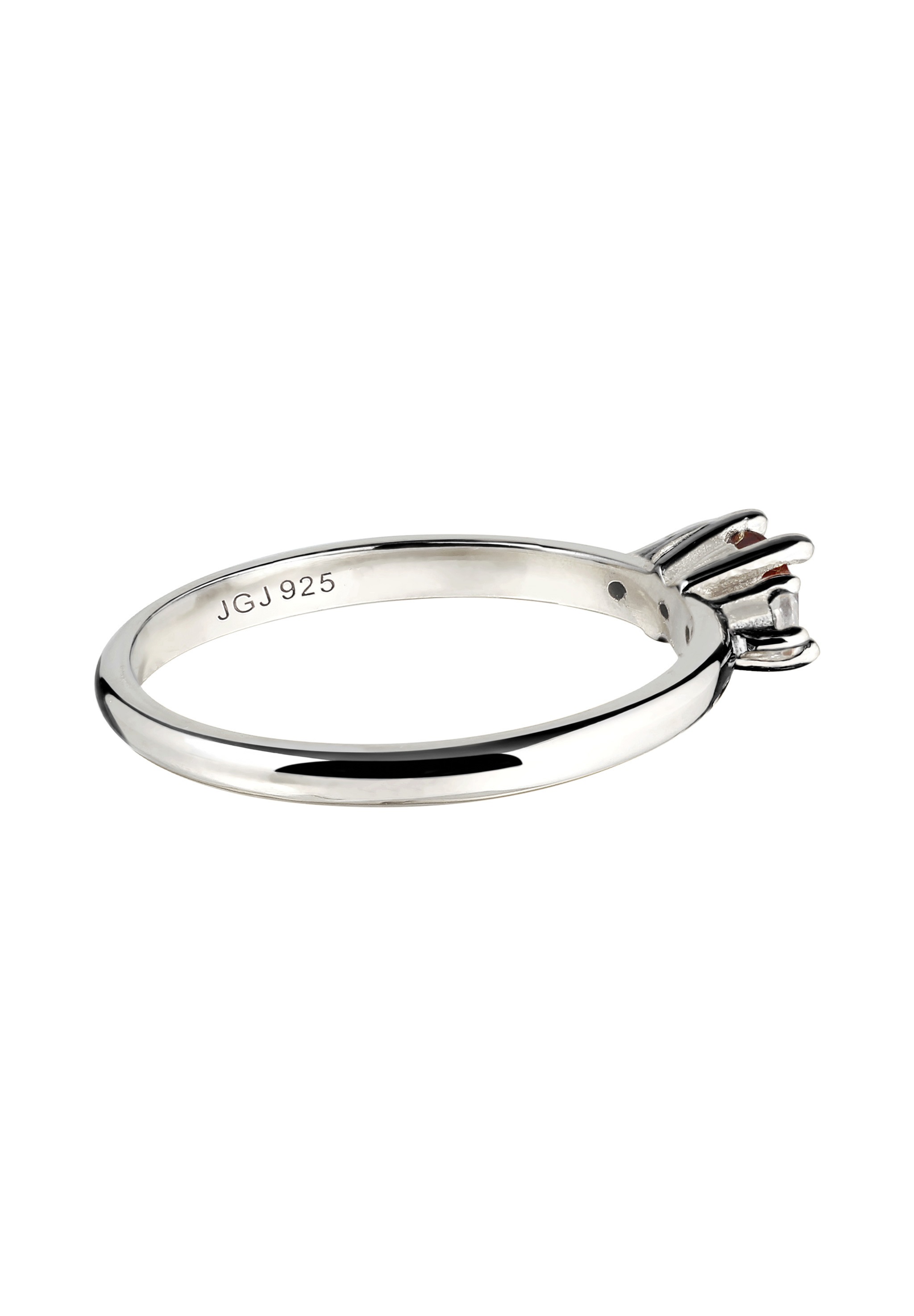 Elli Premium Silberring »Ring Granat Topas Edelstein Klassik Rund 925 Silber«