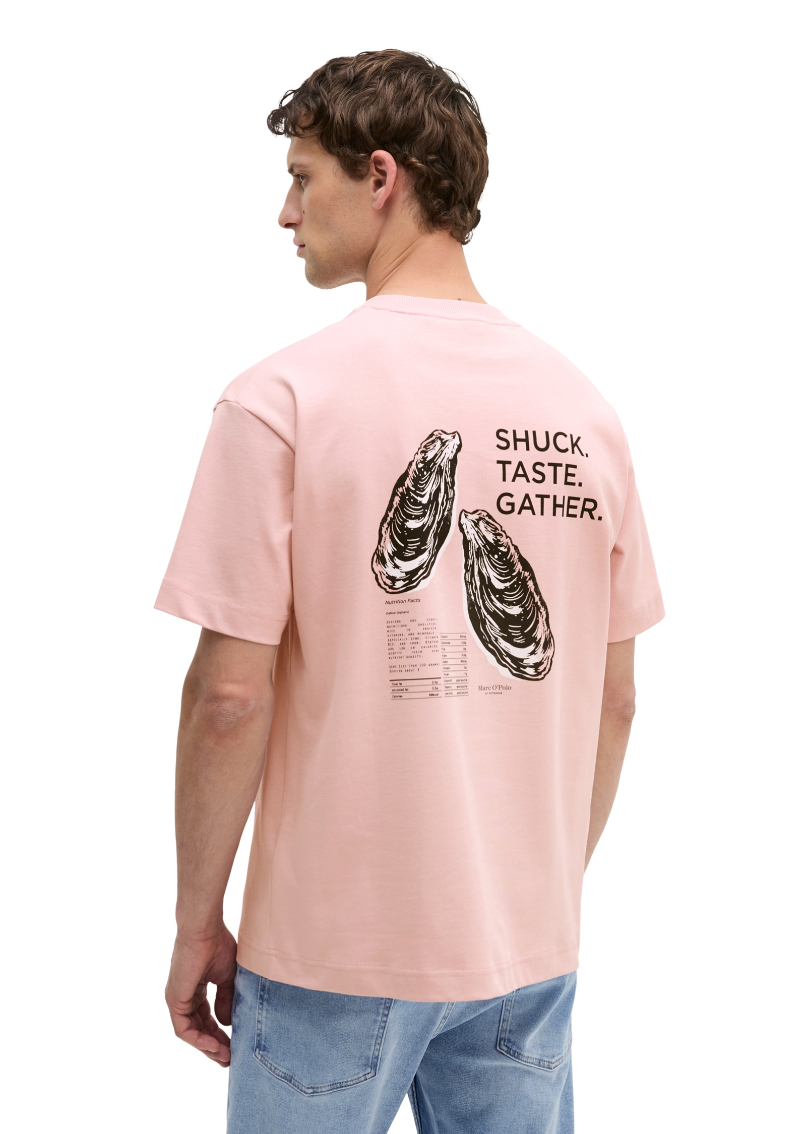 Marc O'Polo T-Shirt loose mit maritinem Rückenprint