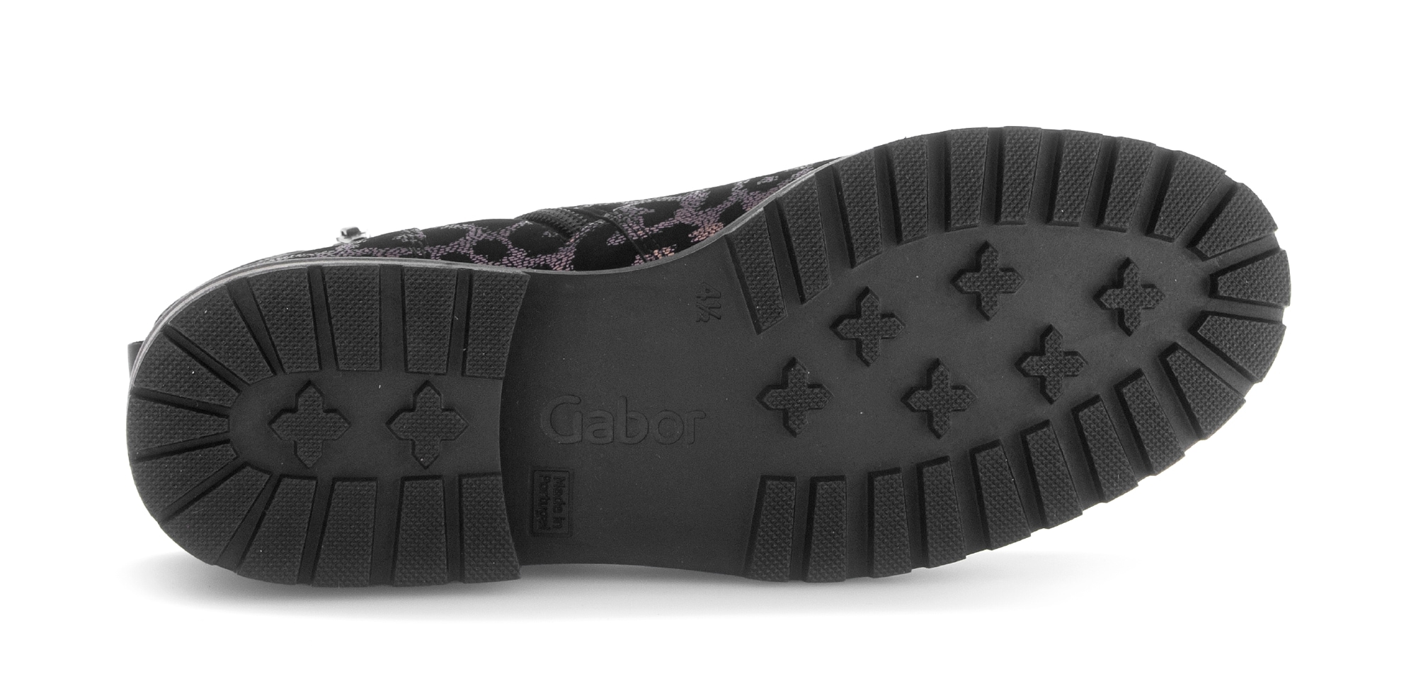 Gabor Schnürstiefelette »PISA«, Blocakabsatz, Schnürboots im Animal-Look, Komfortweite G
