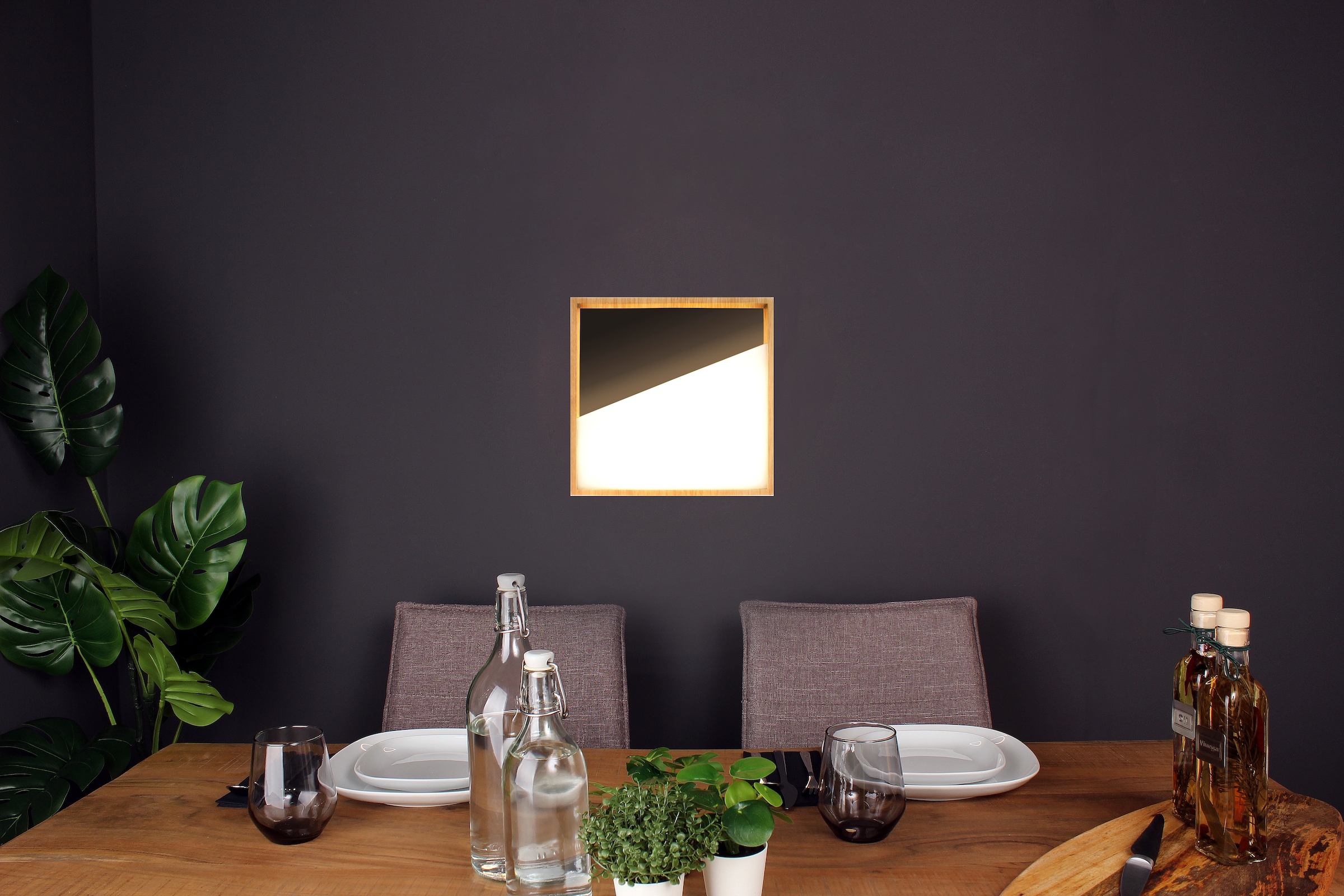 ECO-LIGHT LED Wandeuchte »VISTA«, LED fest integriert, Gr. ca. 30 x 30 cm