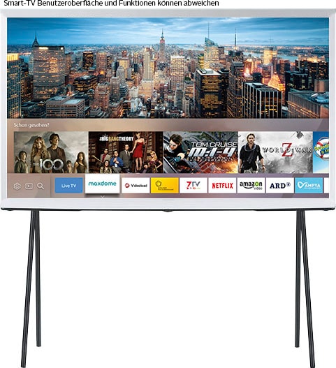 Samsung LED-Fernseher, Smart-TV-Google 125 Ikonisches cm/50 kaufen OTTO Zoll, Design, QLED-Bildqualität Mattes bei Display, TV