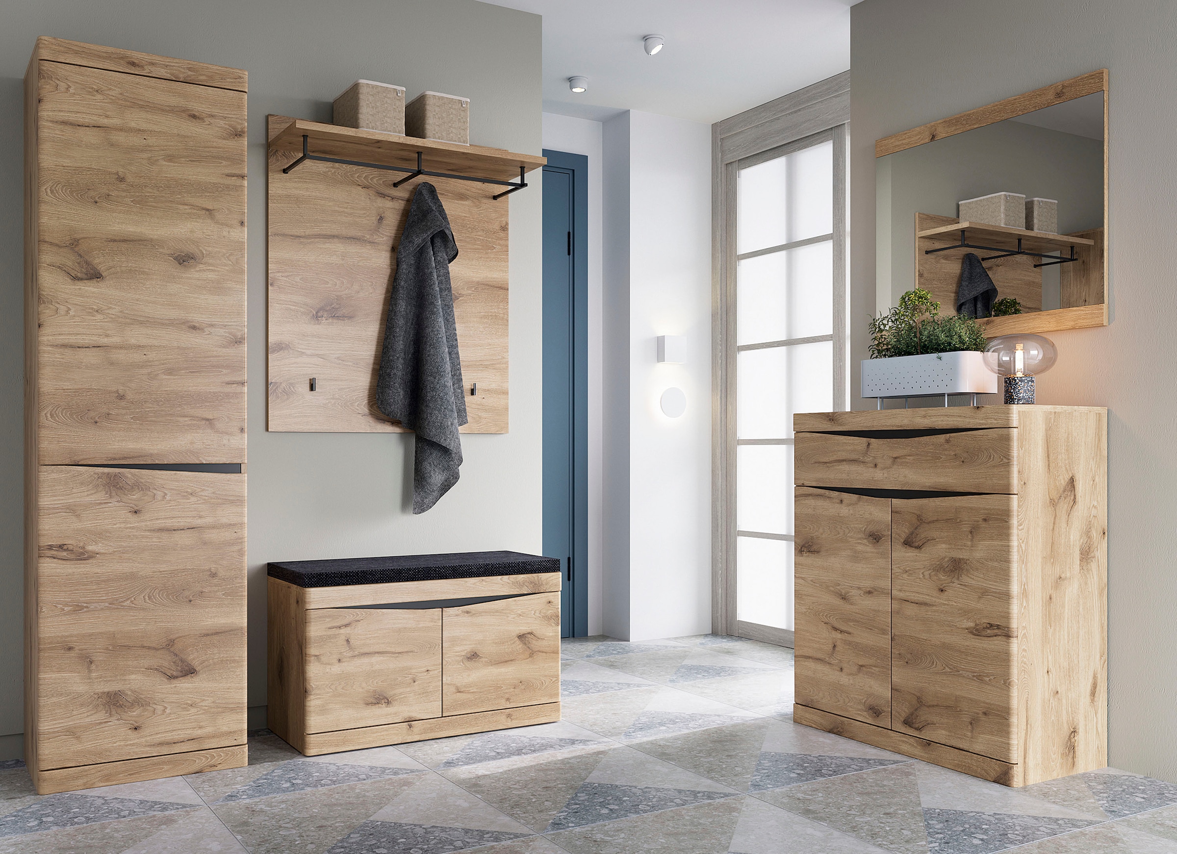 LIVING CHARM Sitzbank »Twist«, Sitzkissen
