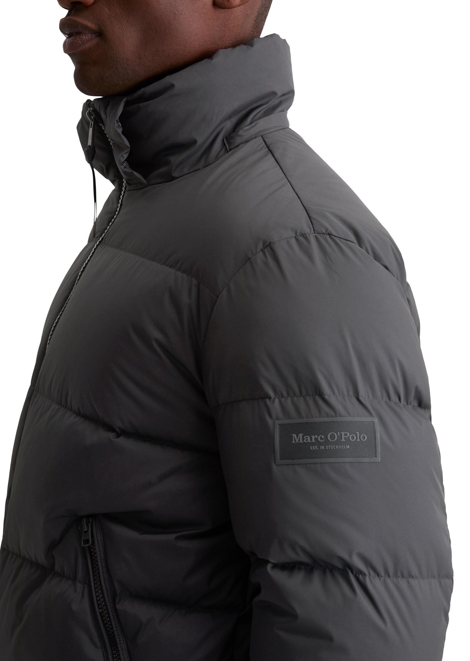 Marc O'Polo Daunenjacke, mit Kapuze, mit 2-Wege-Zipper und abnehmbarer Kapuze