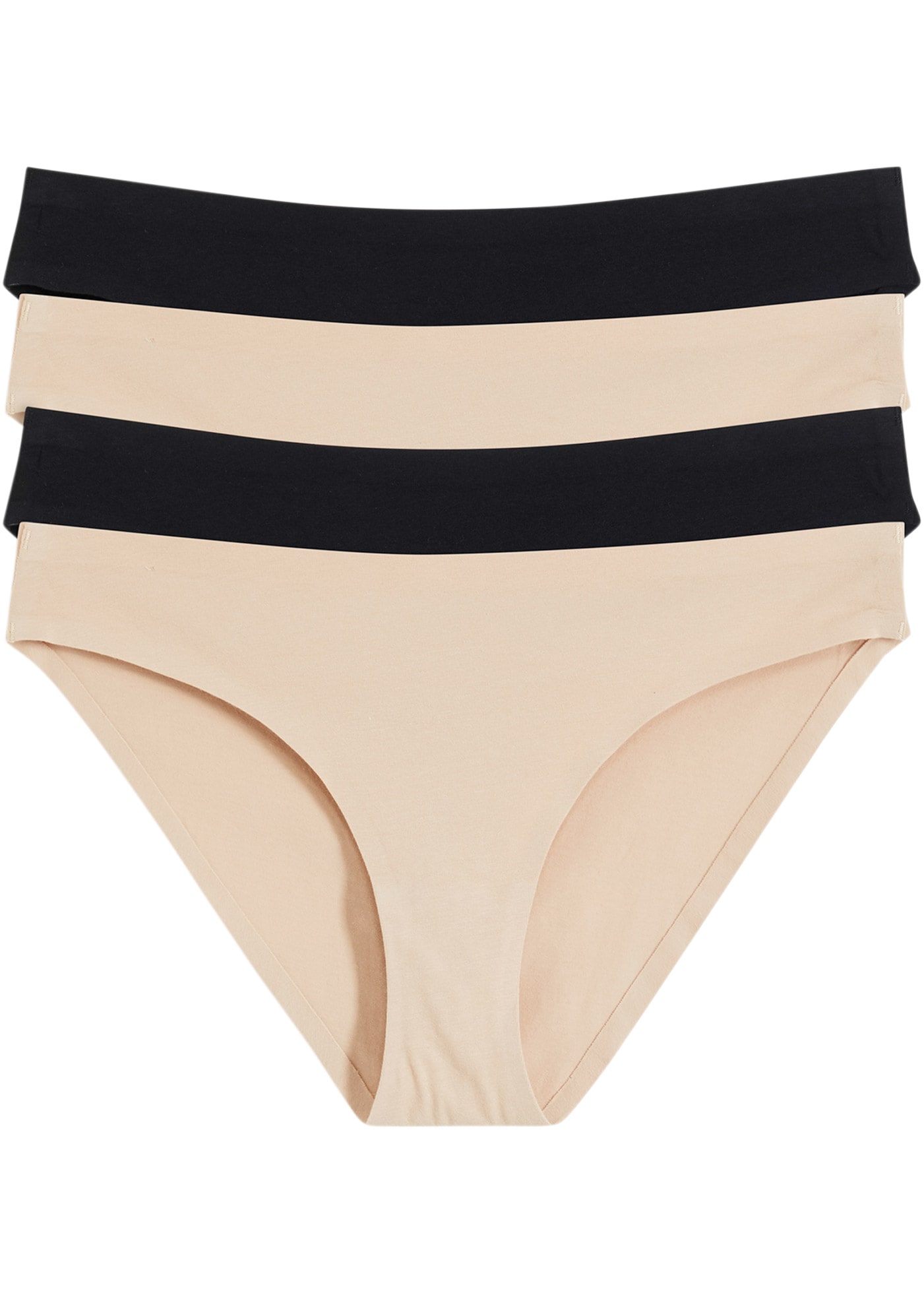 bonprix Slip Packung, 4 Stk. klassische Passform, aus Baumwolle und Elasthan, 4er-Pack