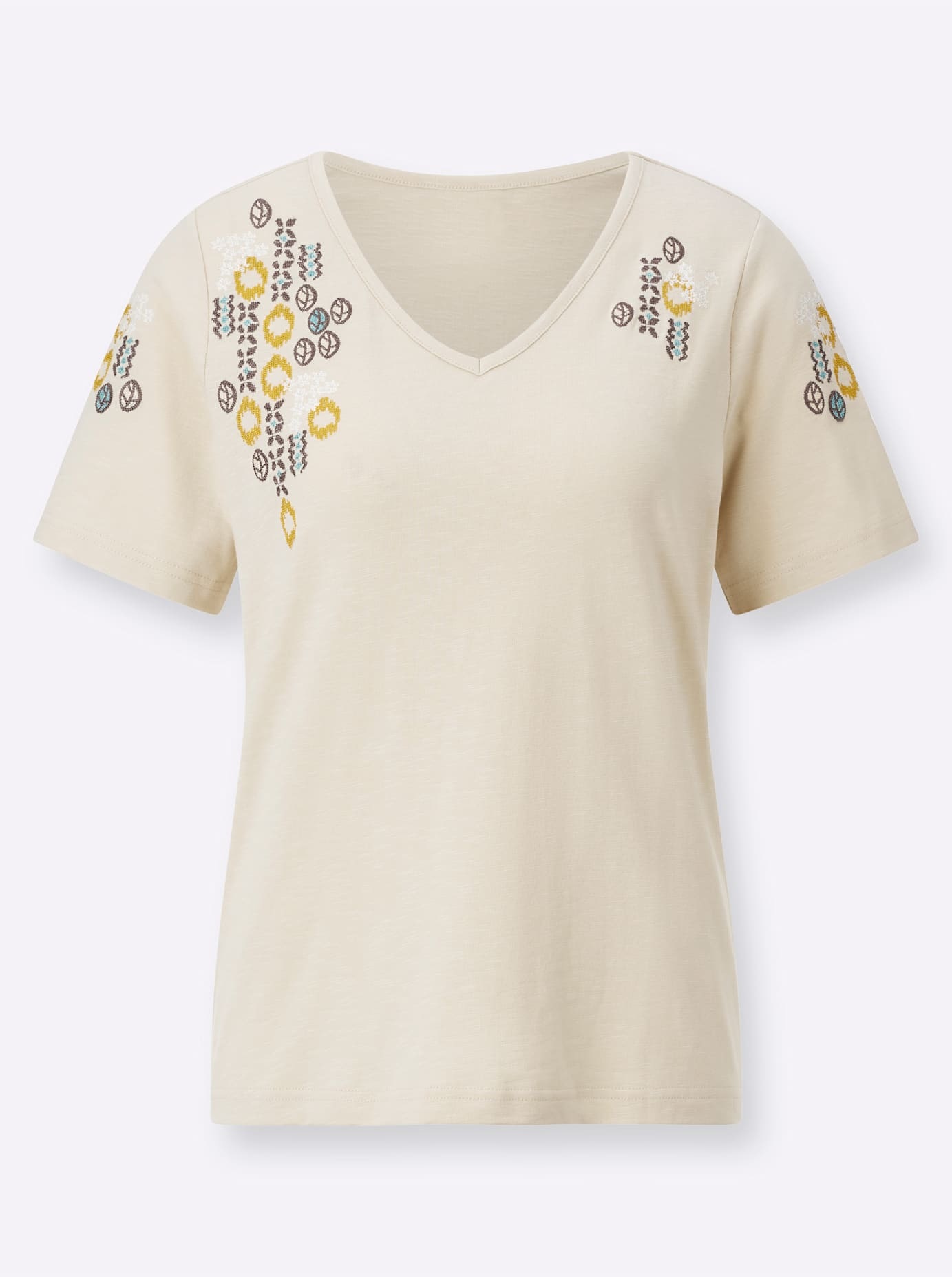 Inspirationen Kurzarmshirt »V-Shirt«, (1 tlg.)