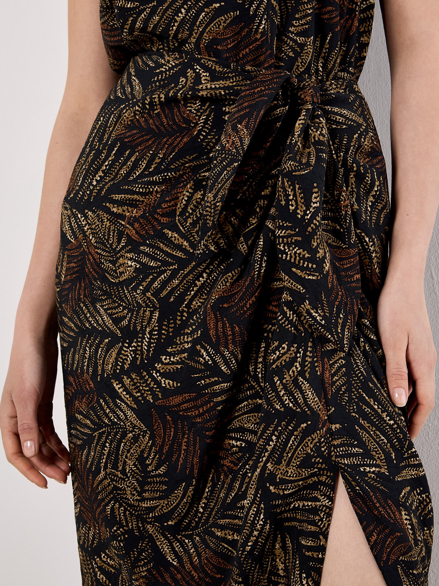 Apricot Midirock »Rock« mit Batik-Blattmuster