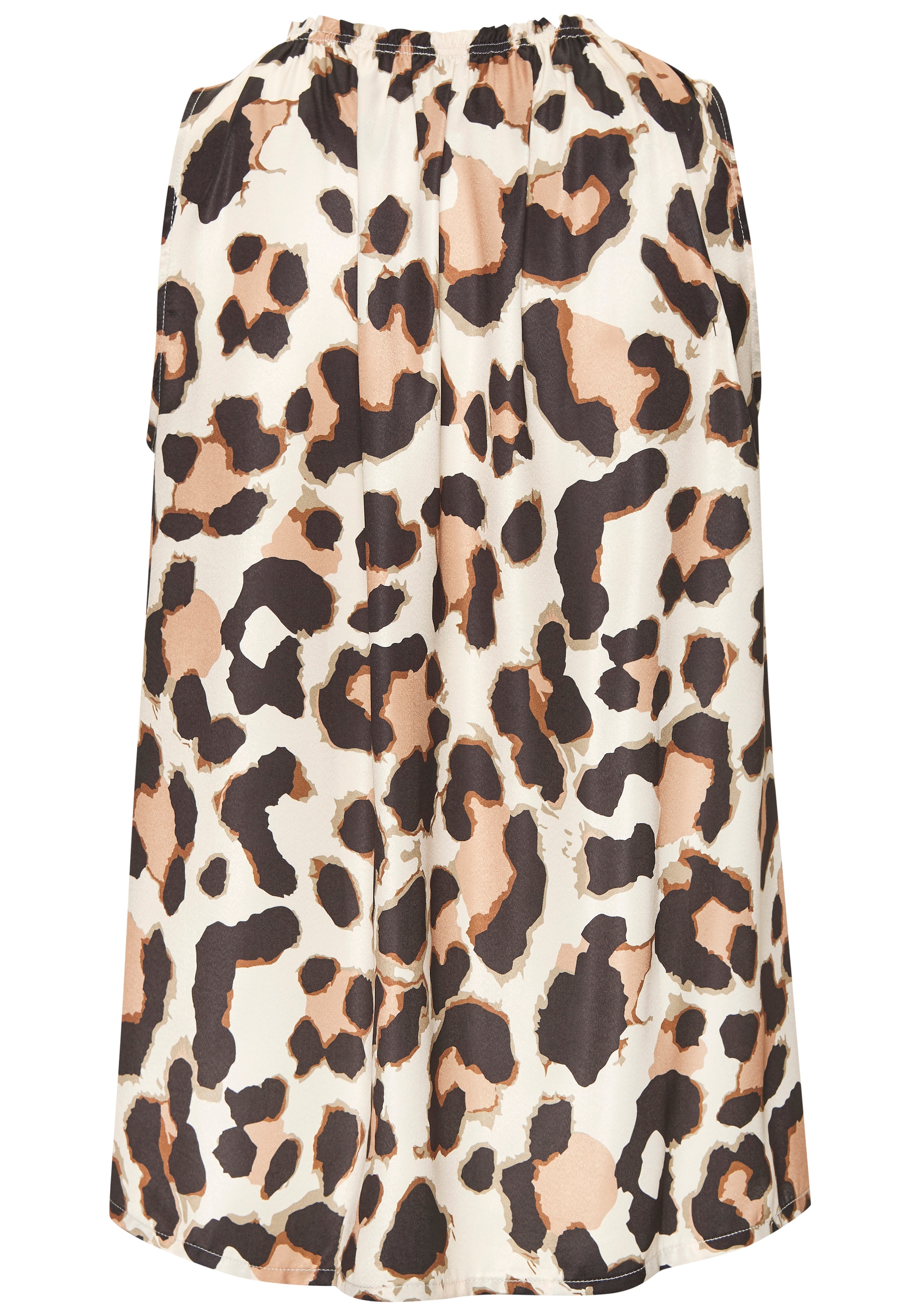 LASCANA Blusentop aus Satin mit Leoprint, elegantes Top