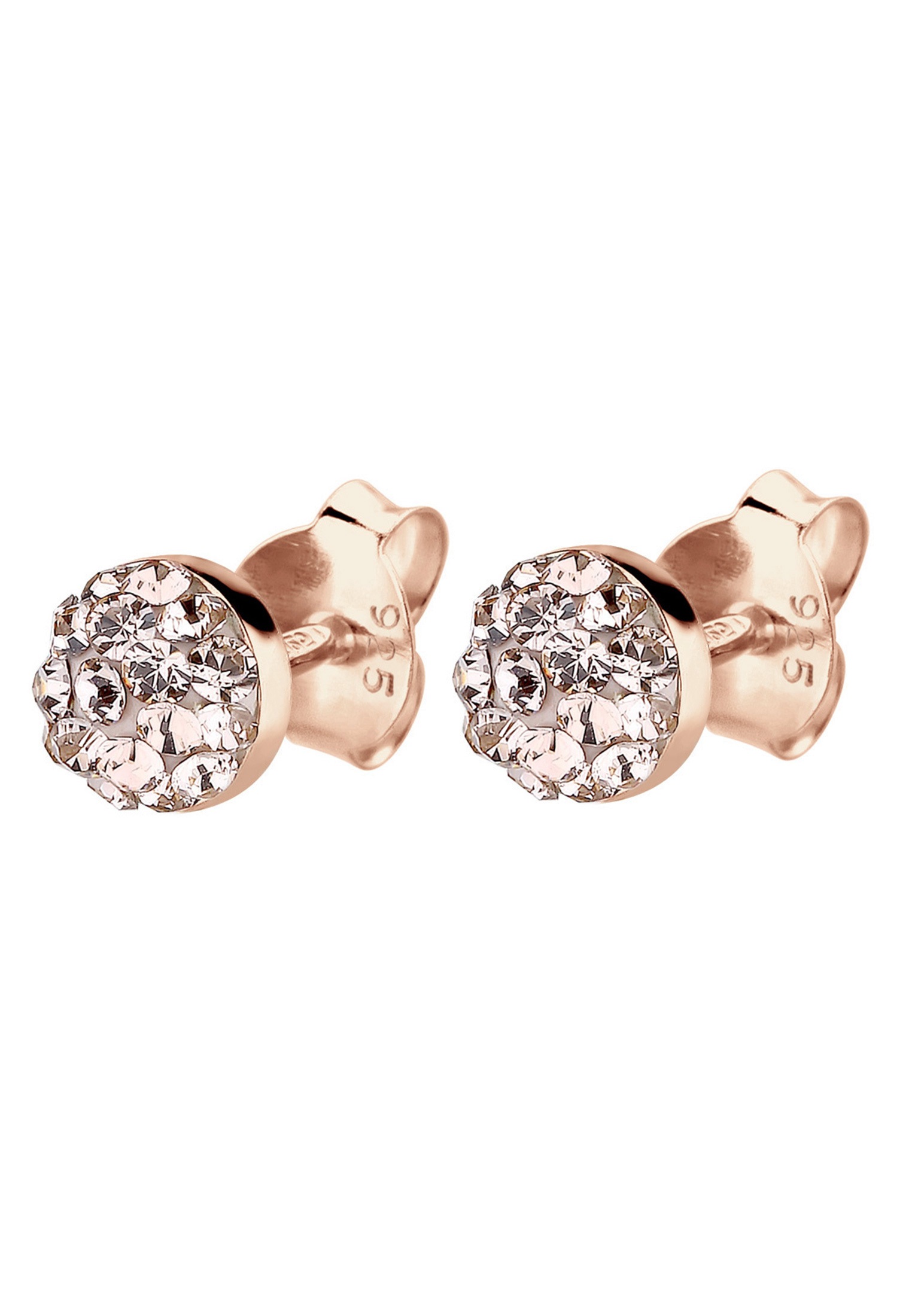 Elli Paar Ohrstecker »Ohrringe Weiß 925 Sterling Silber, mit Kristallen von Swarovski®«