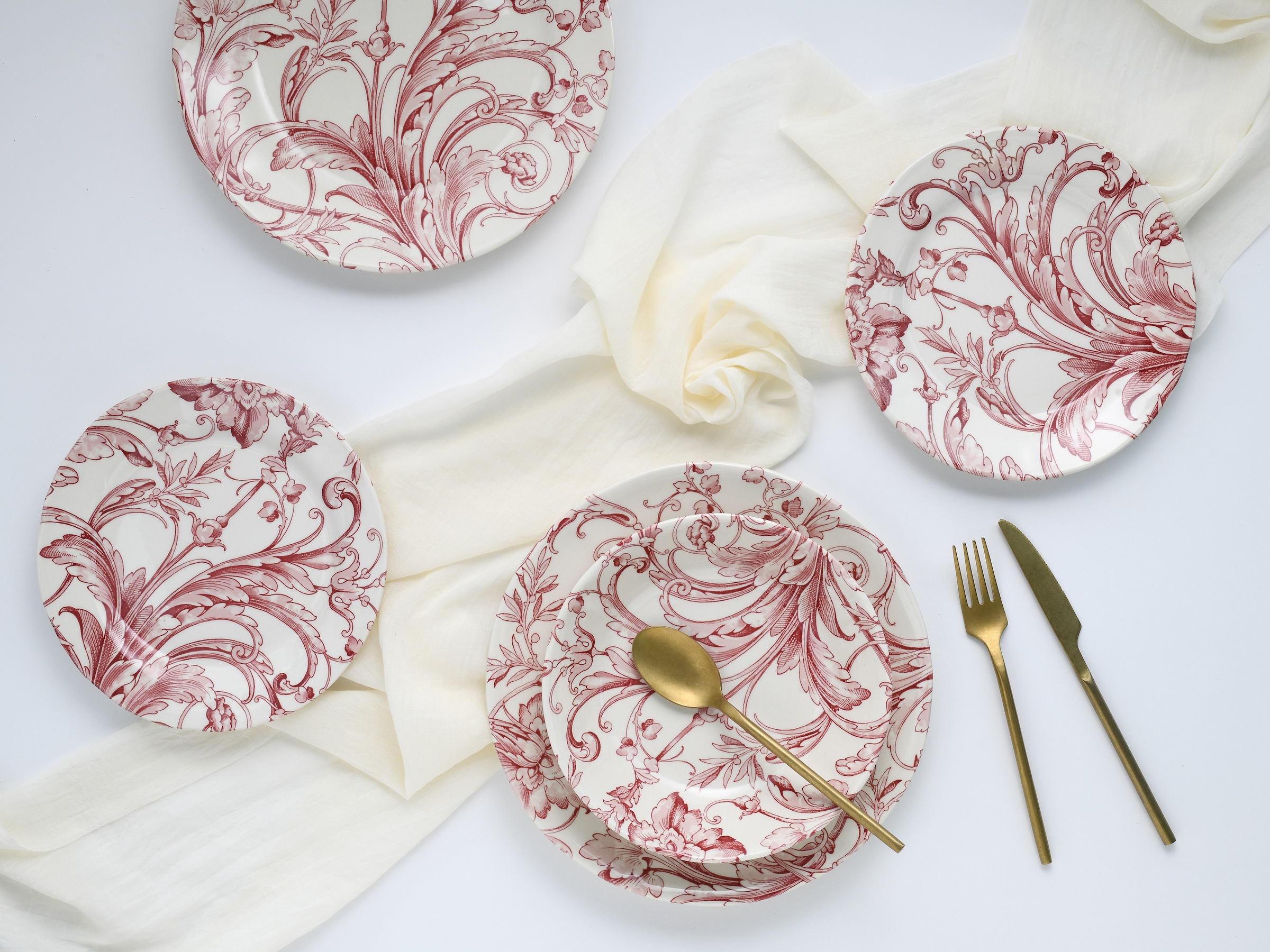 CreaTable Teller-Set »Venecia, Teller Set 18-tlg« Traditionell, Nostalgie
