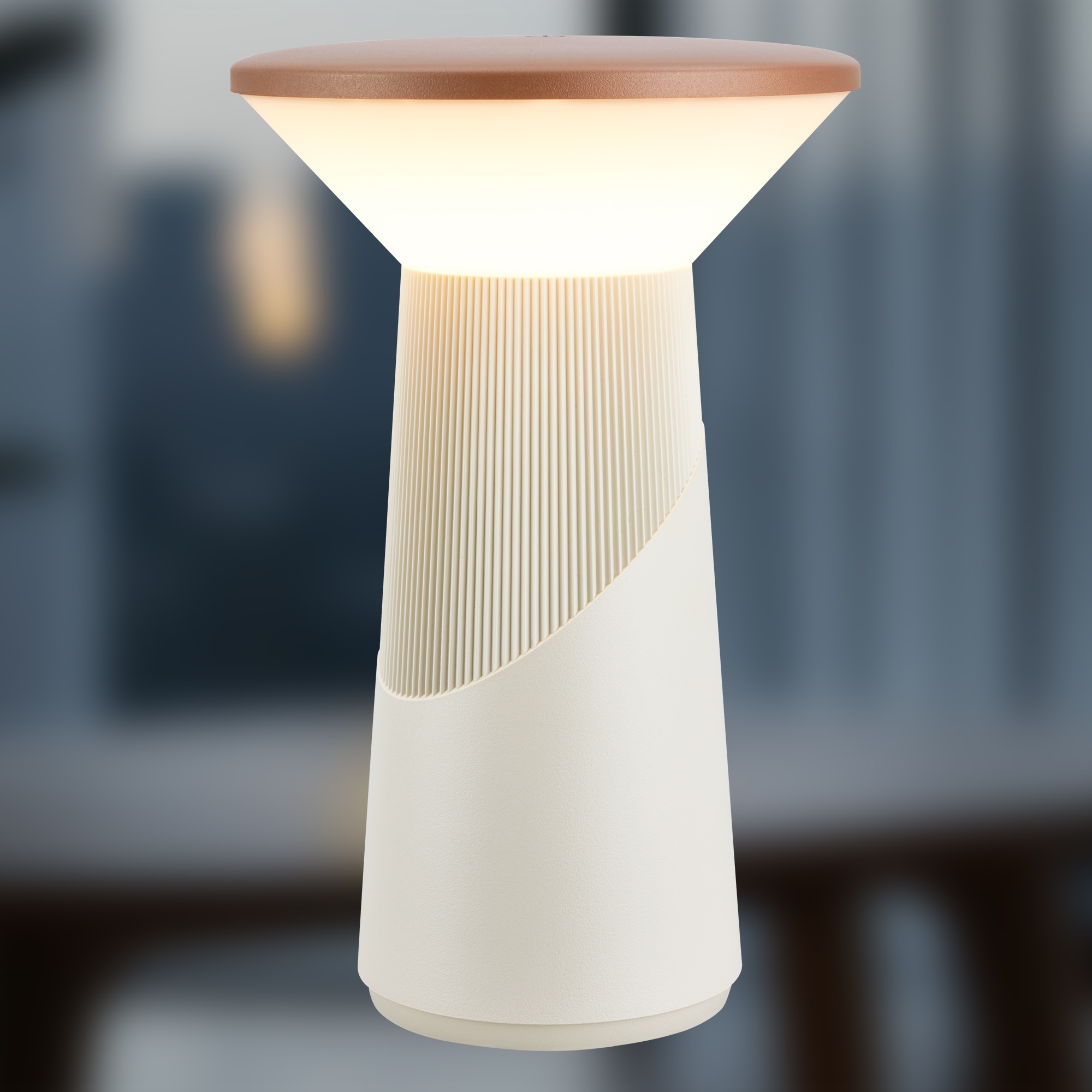 Briloner Leuchten LED Tischleuchte »PILIA« LED-Board 1 Stk. Warmweiß 15x24 cm, Akku tauschbar, Indoor/Outdoor, Wohnzimmer, Balkon