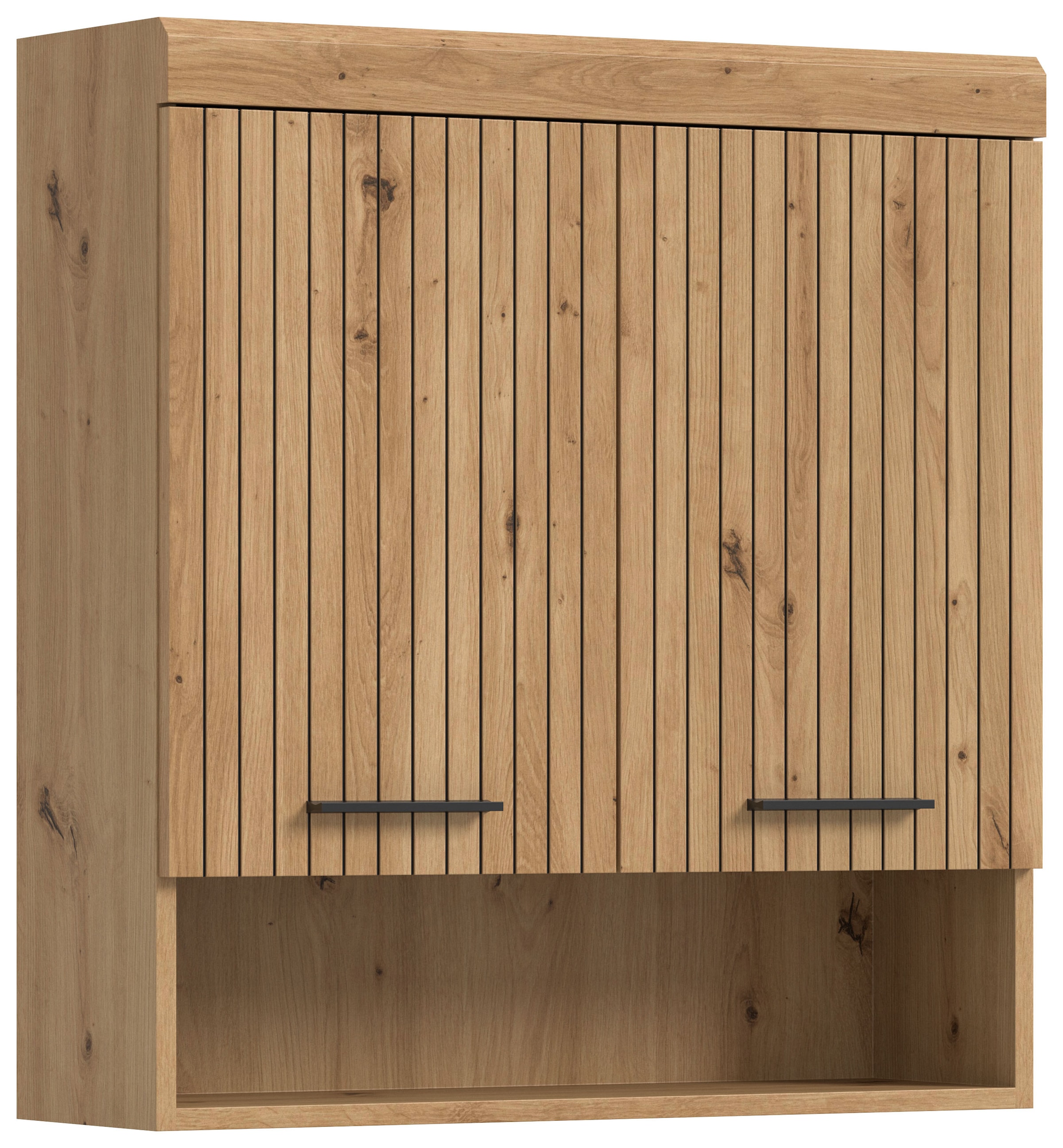 welltime Hängeschrank »SIENA, Breite 74cm, 2 Türen, 1 offenes Fächer, MDF-Front« TOPSELLER!,  in verschiedenen Farben erhältlich, Badmöbel, Badschrank, Schrank, Bad