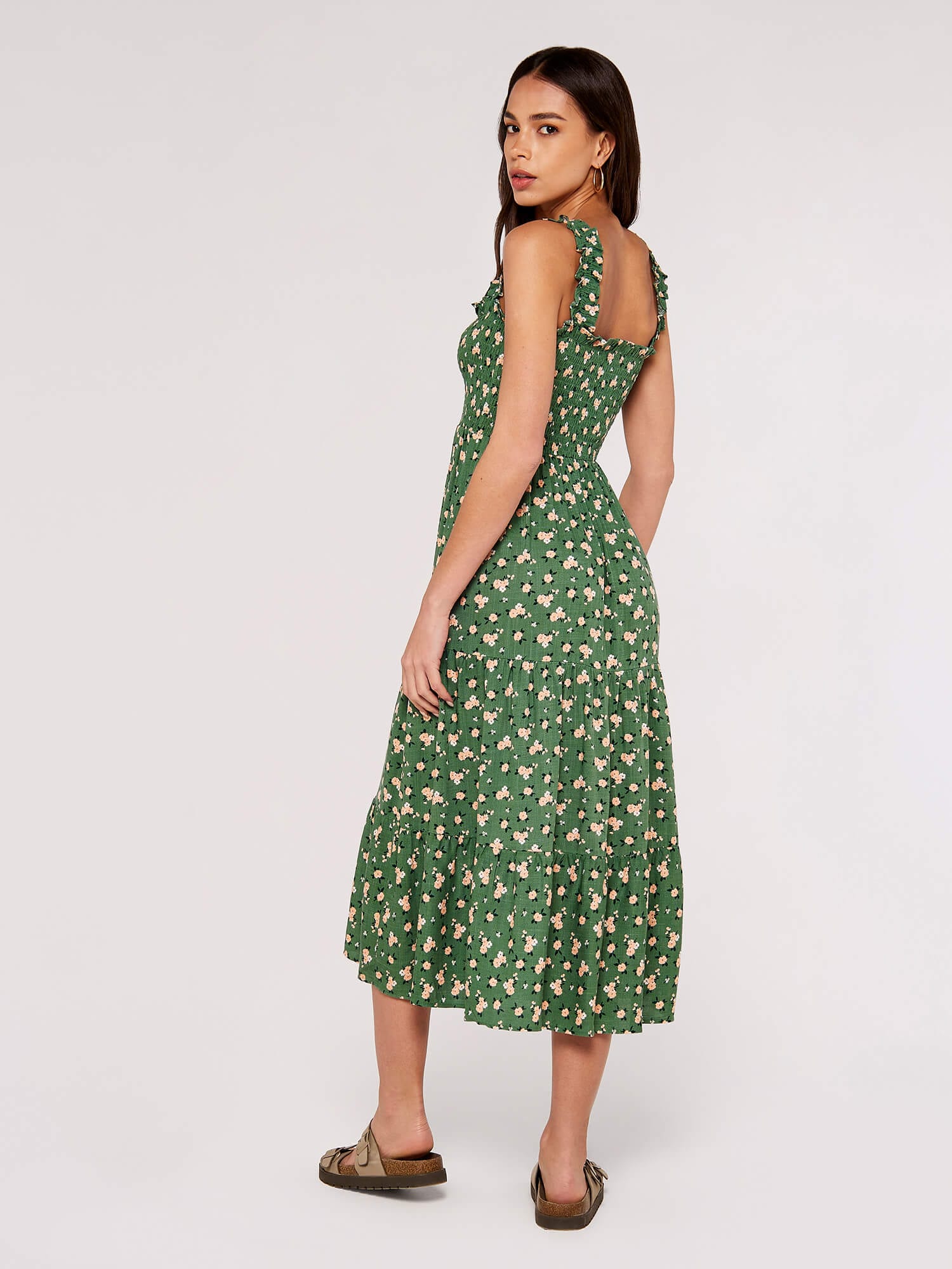 Apricot Midikleid »Midikleid« mit Smokdetails