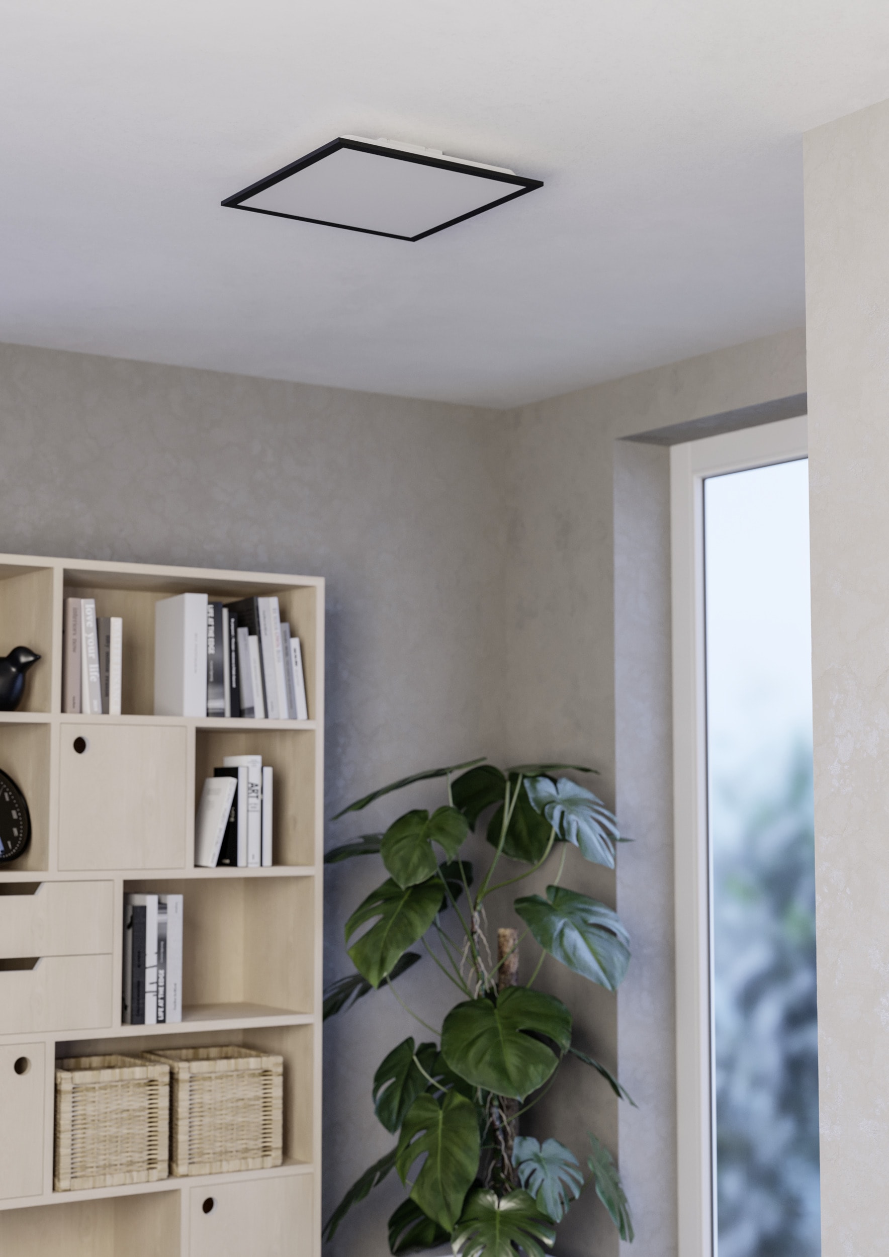 EGLO LED Deckenleuchte »MORADILLO-Z Deckenlampe - Stahl - LED - 19W - IP20« LED-Modul 1 Stk. Kaltweiß | Neutralweiß | RGB | Warmweiß Wohzimmerlampe, Esszimmerlampe, Schlafzimmer, L39,3 x B39,3 x H6,1 cm