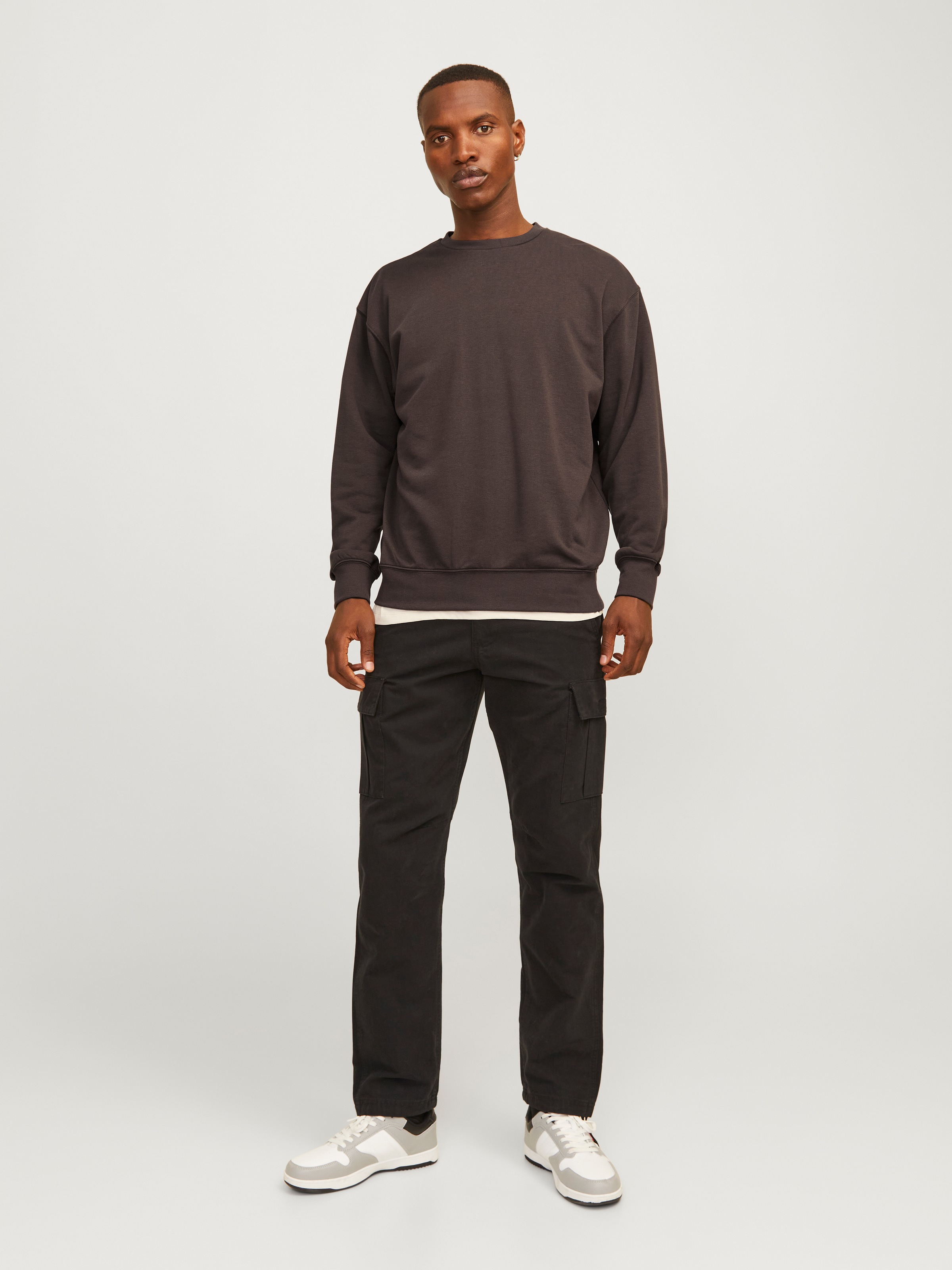Jack & Jones Sweatshirt »JJECHARGE SWEAT CREW NECK NOOS«, mit Rippbündchen